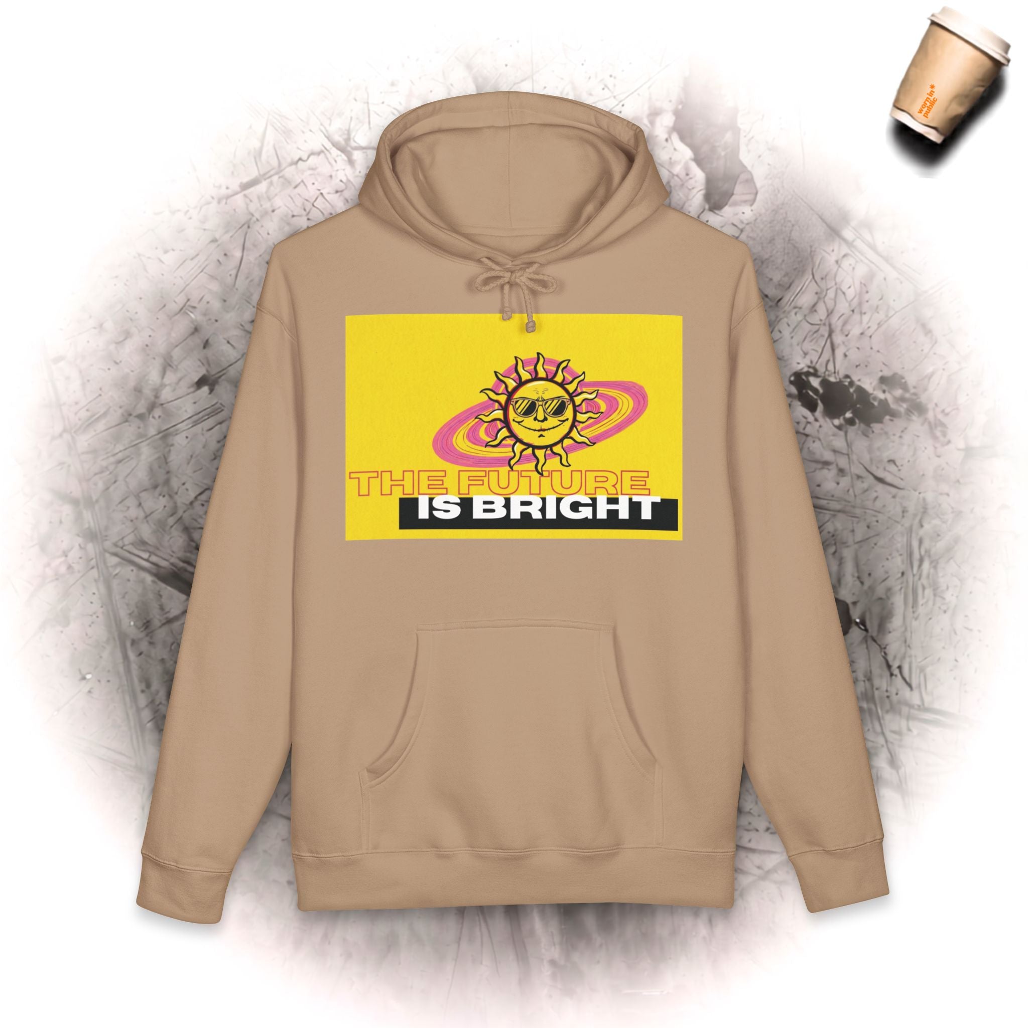 The Future Is Bright Hoodie | Retro-Sonne-Grafik-Pullover