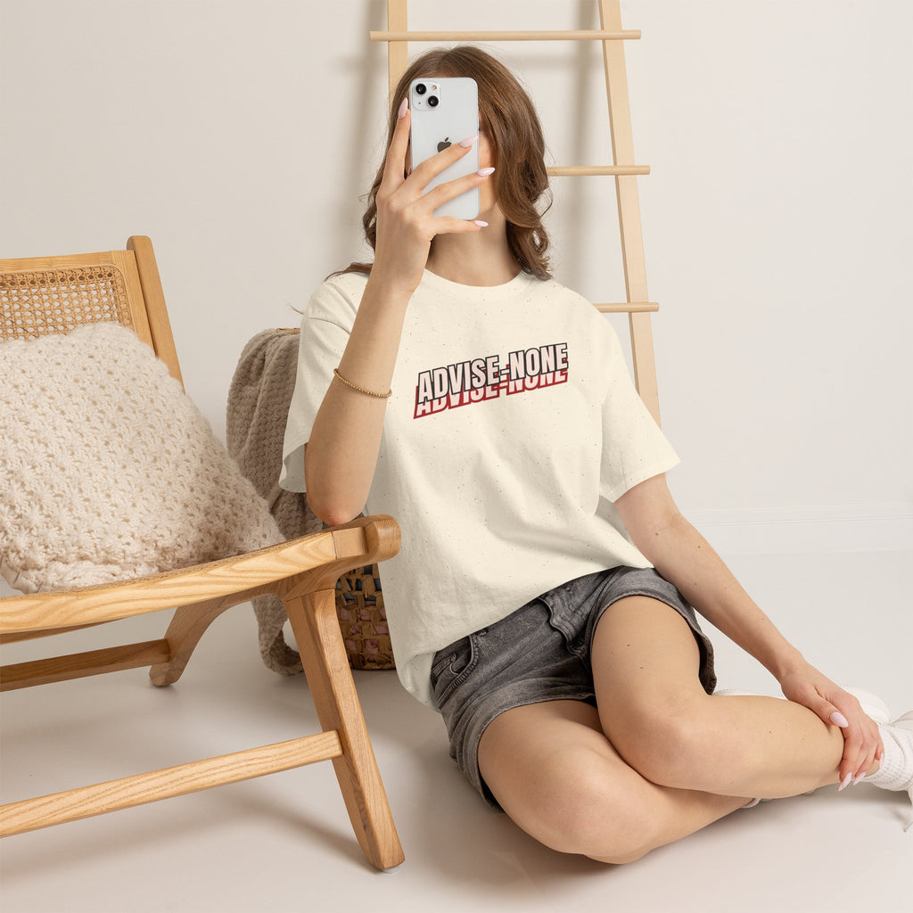 Advise None | Retro Slanted Unisex Graphic Tee