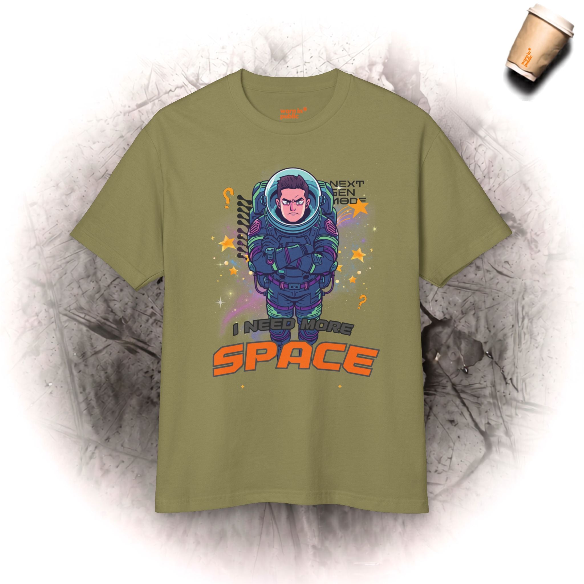 Space Suit Unisex Graphic Tee | I Need Space Astronaut Mood T-Shirt