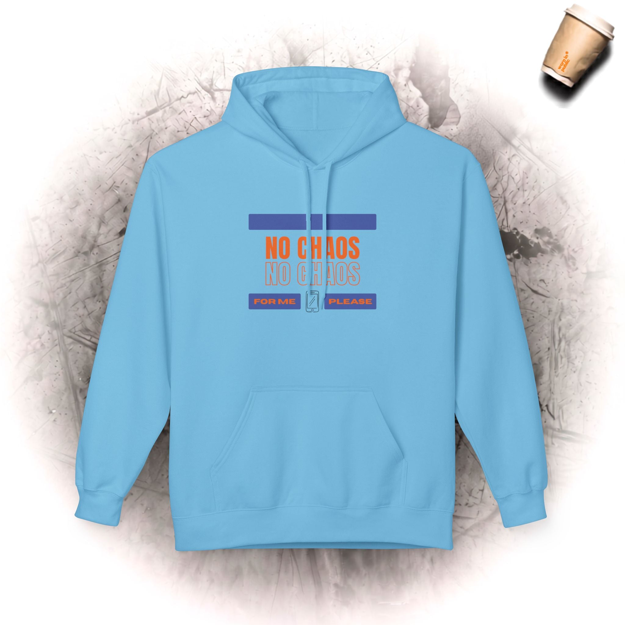 No Chaos Hoodie | Minimalistischer motivierender Kapuzenpullover