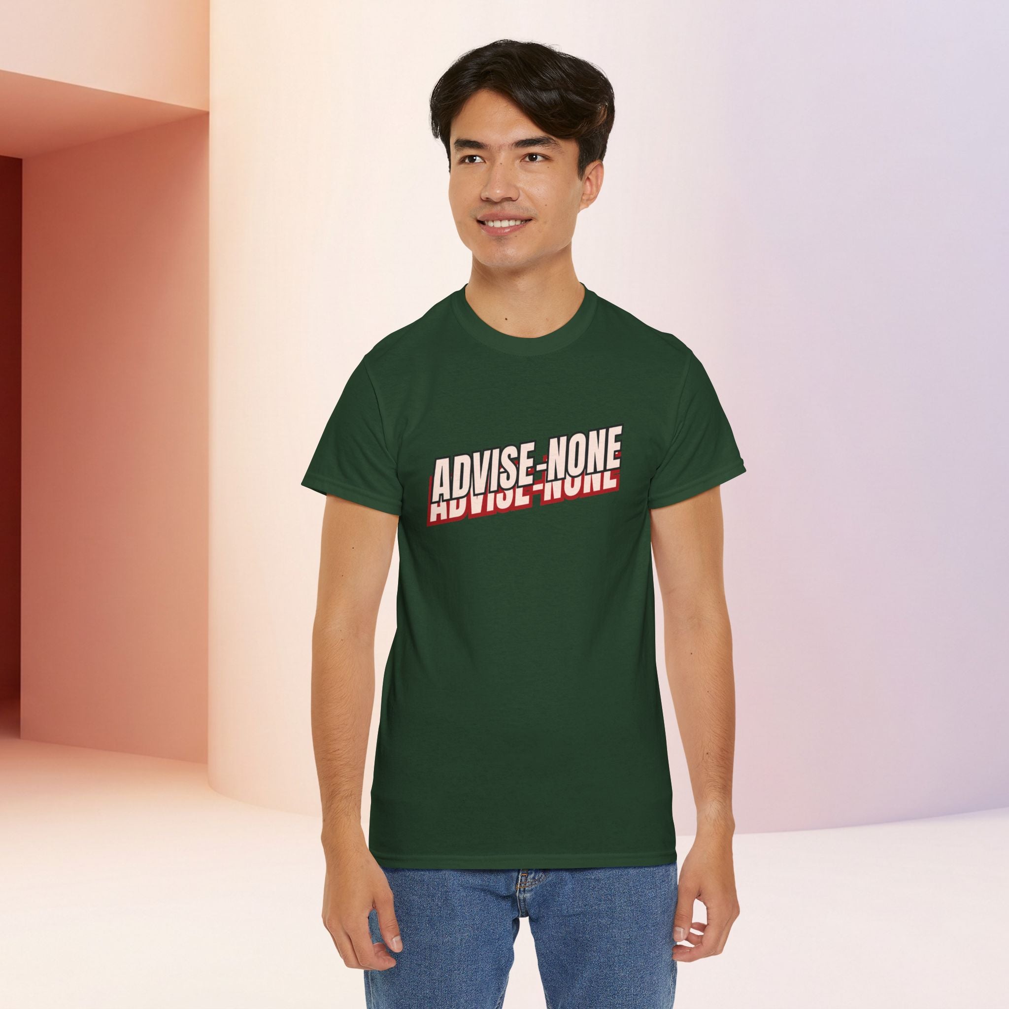 Advise None | Retro Slanted Unisex Graphic Tee