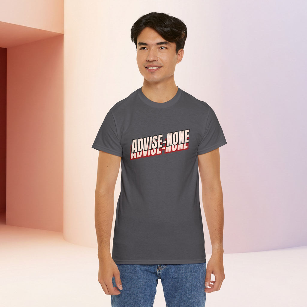 Advise None | Retro Slanted Unisex Graphic Tee