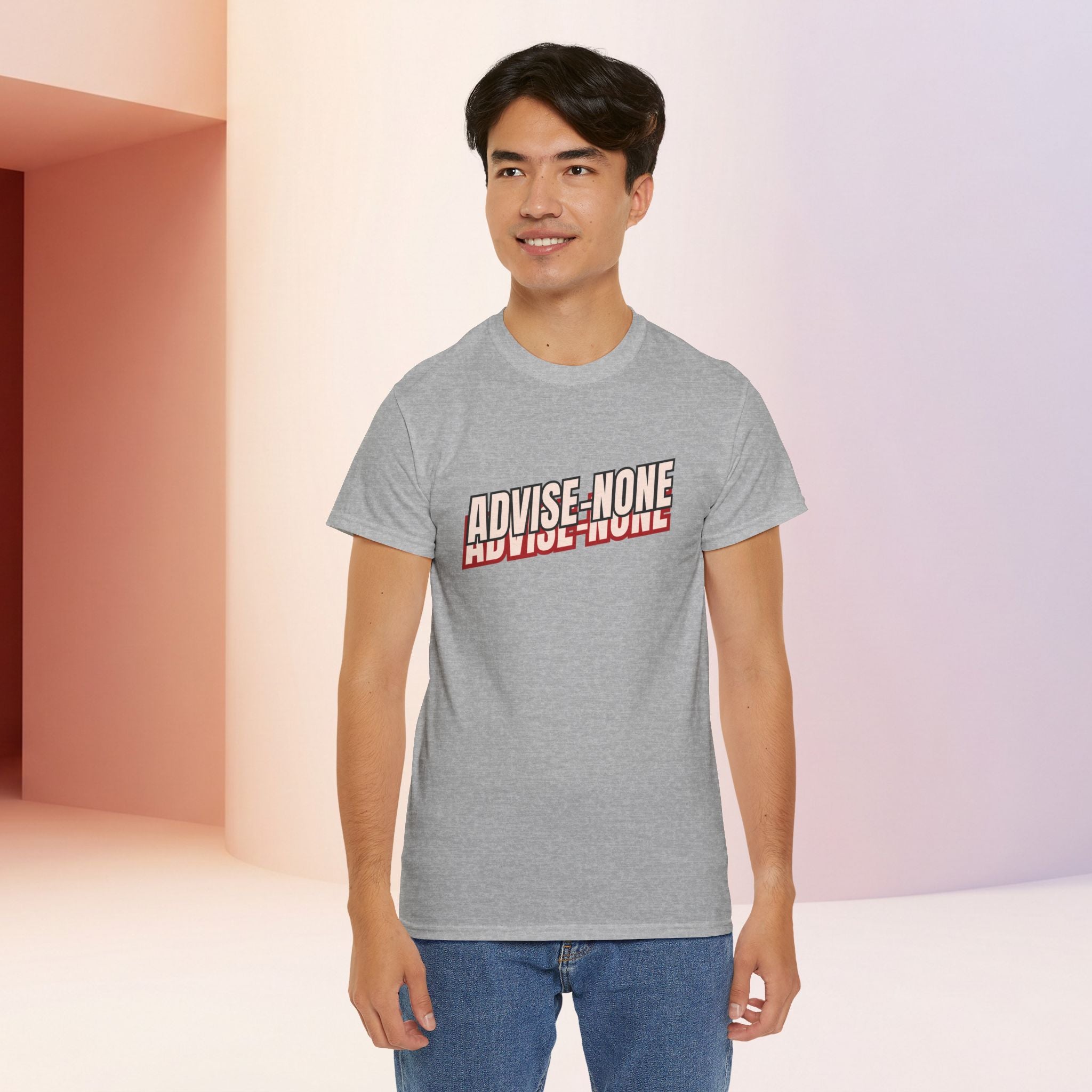 Advise None | Retro Slanted Unisex Graphic Tee