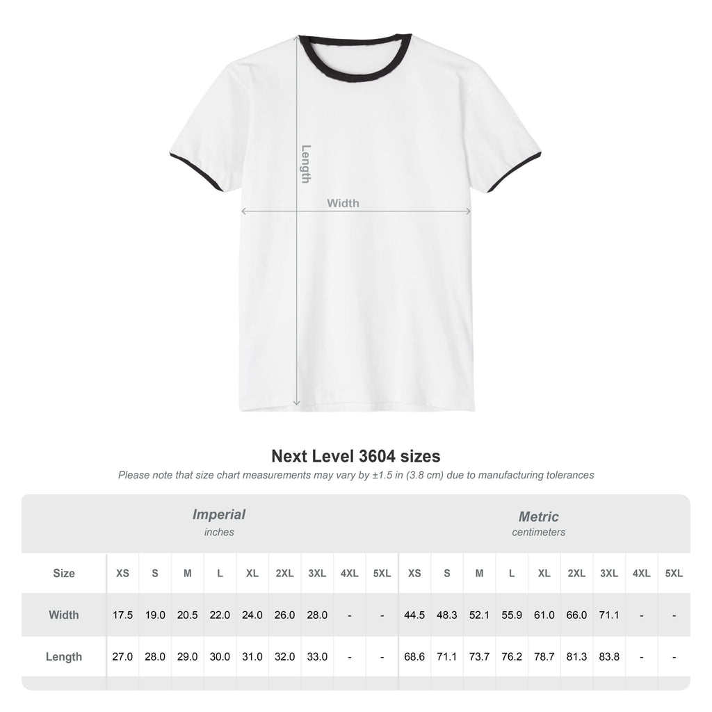Kaputt Graphic Ringer T-Shirt — Vintage Unisex Distressed Map Design