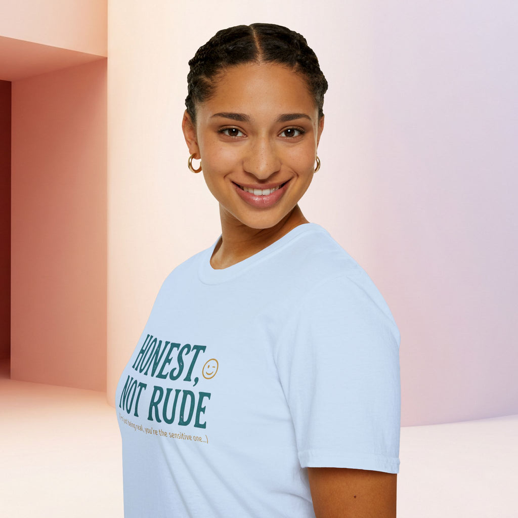 Honest Not Rude | Funny Sarcastic Unisex Graphic Tee for Real Talk