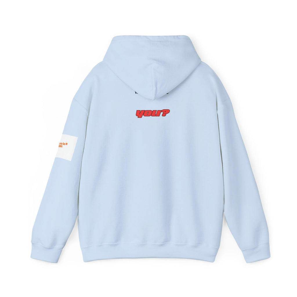 Excuse You? Hoodie | Retro Red Text Graphic Pullover