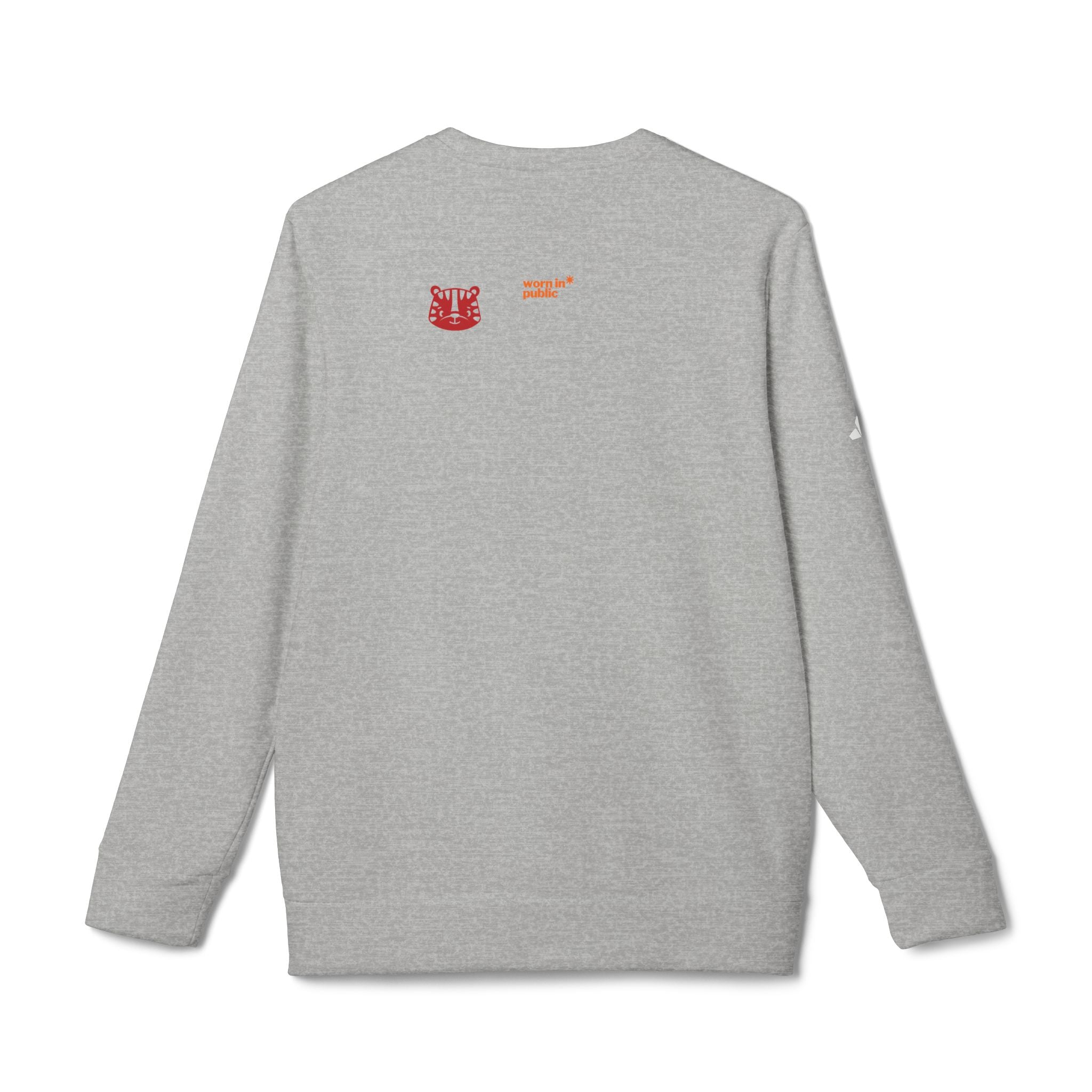 For a Wolf Crewneck Sweatshirt | Red Graphic Fleece Pullover