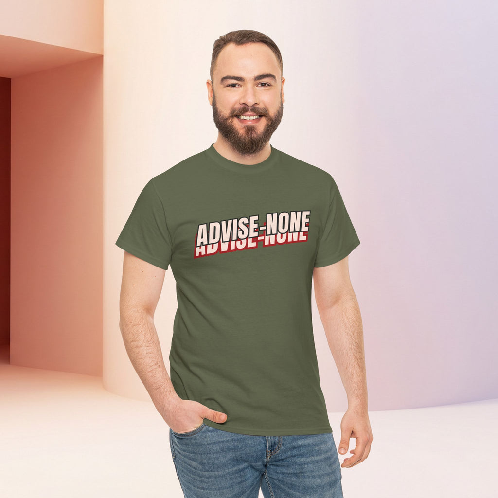 Advise None | Retro Slanted Unisex Graphic Tee