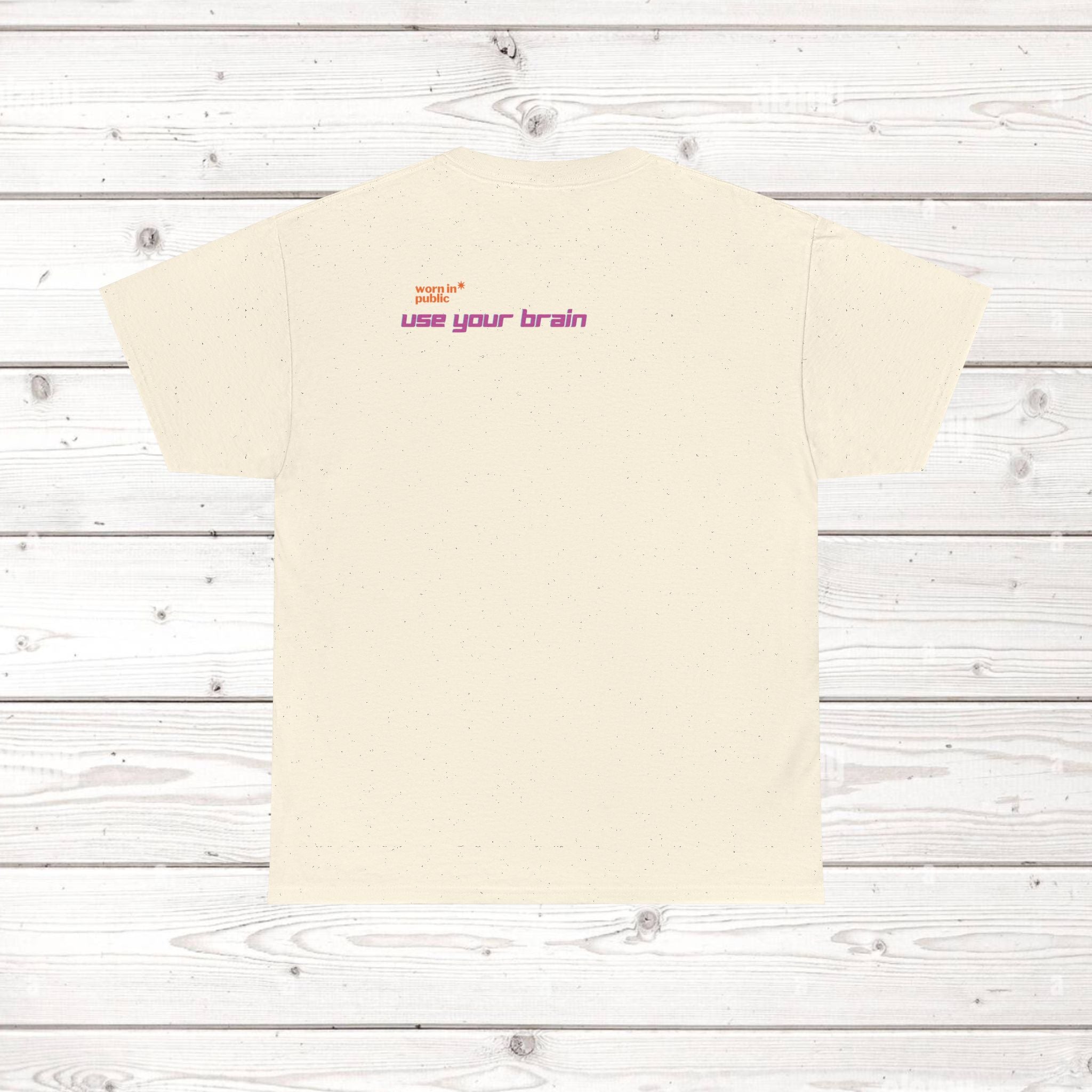 Brain User or Abuser GEN Z Unisex Tee — Retro Cyberpunk "Use Your Brain" Graphic T-Shirt
