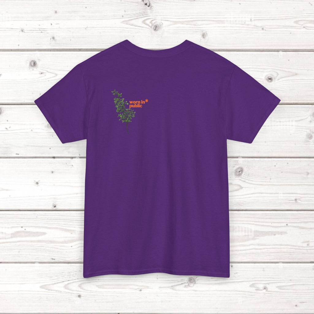 Unisex Botanical Tee — "Feel Free to Be Bored" Graphic T-Shirt