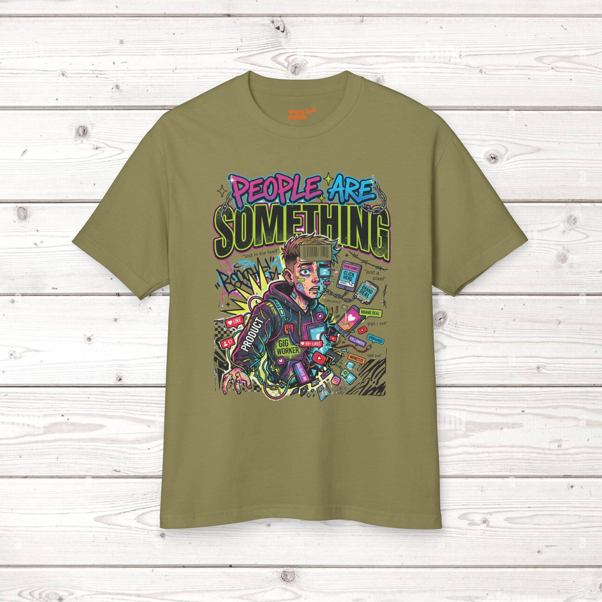 People Are Something | Unisex Retro Cyber Pop Art Graphic Tee
