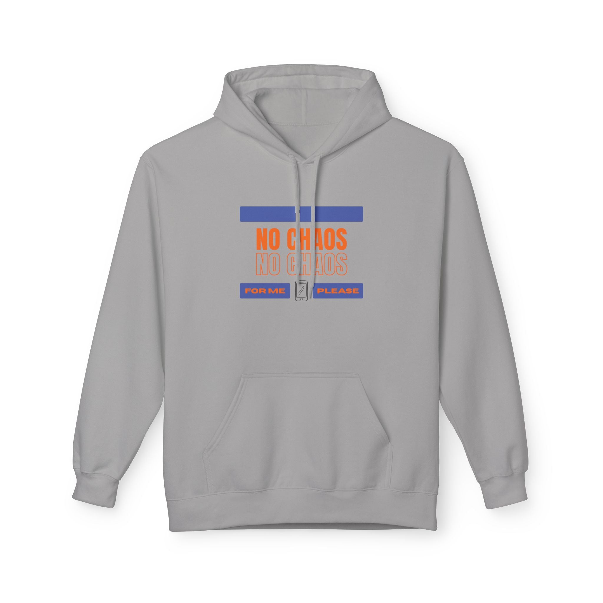 No Chaos Hoodie | Minimalist Motivational Pullover Sweatshirt