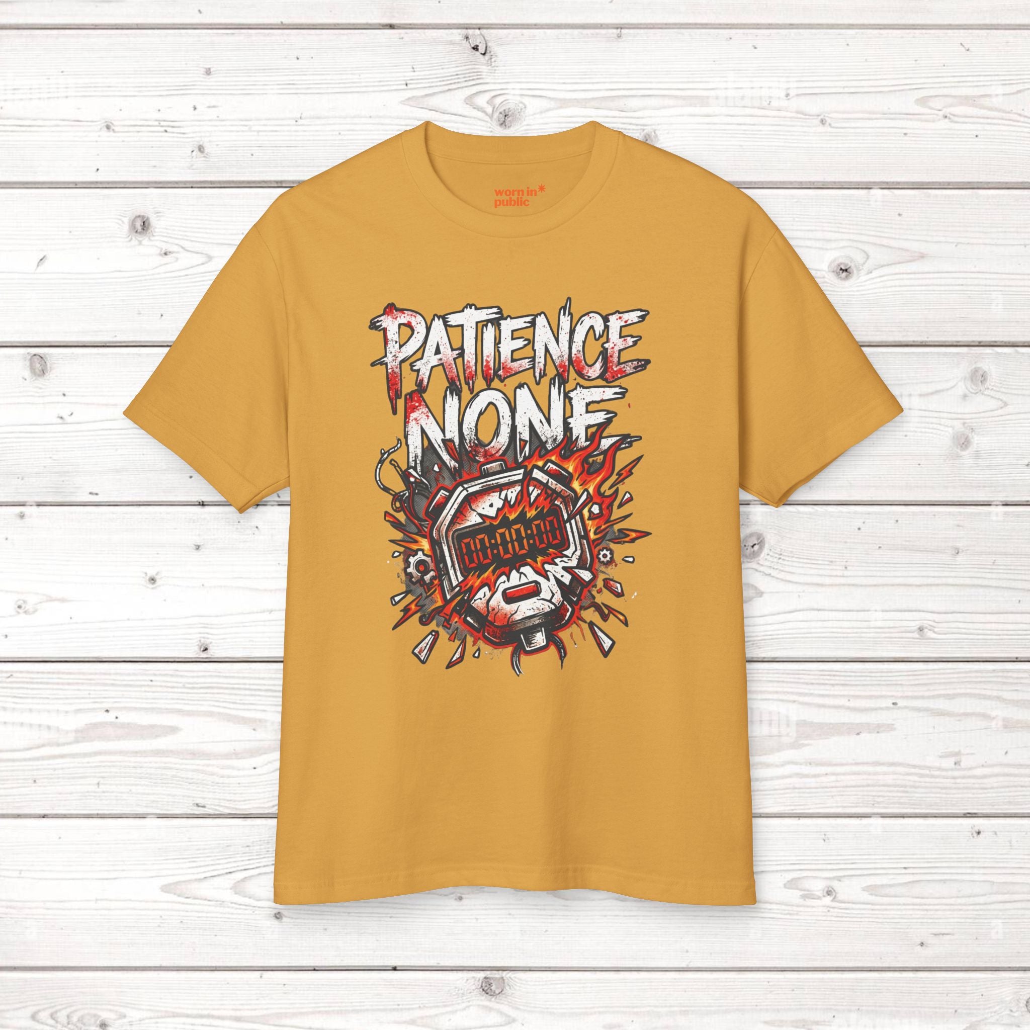 Patience None | Bomb Timer Streetwear Graphic Tee