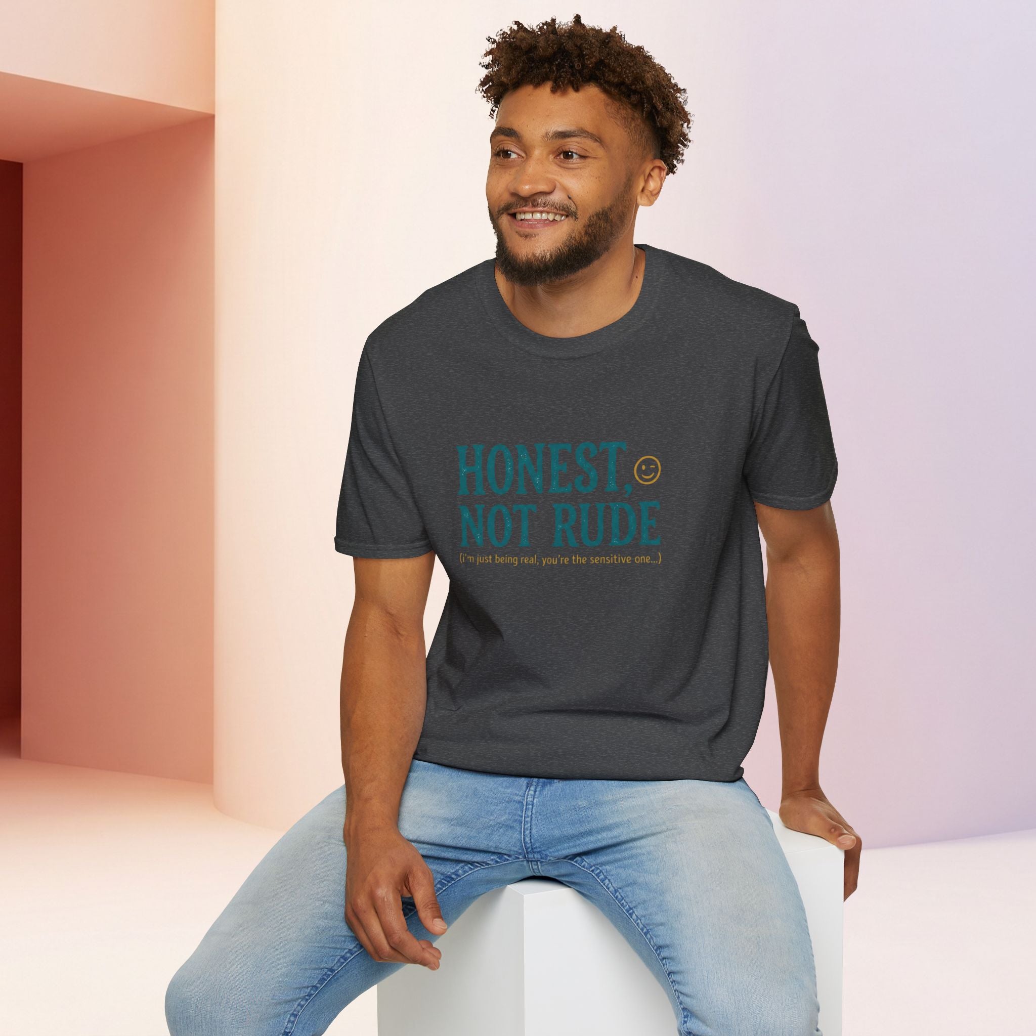 Honest Not Rude | Funny Sarcastic Unisex Graphic Tee for Real Talk