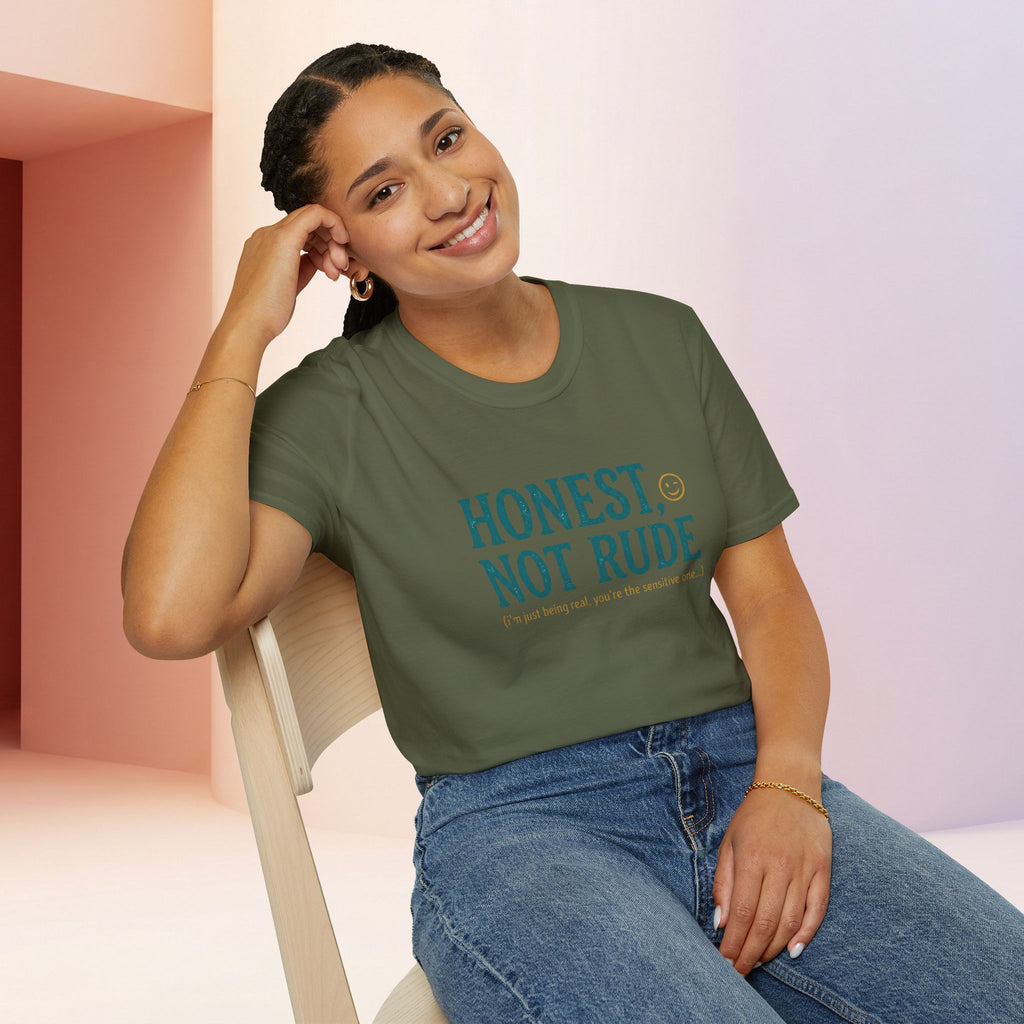 Honest Not Rude | Funny Sarcastic Unisex Graphic Tee for Real Talk