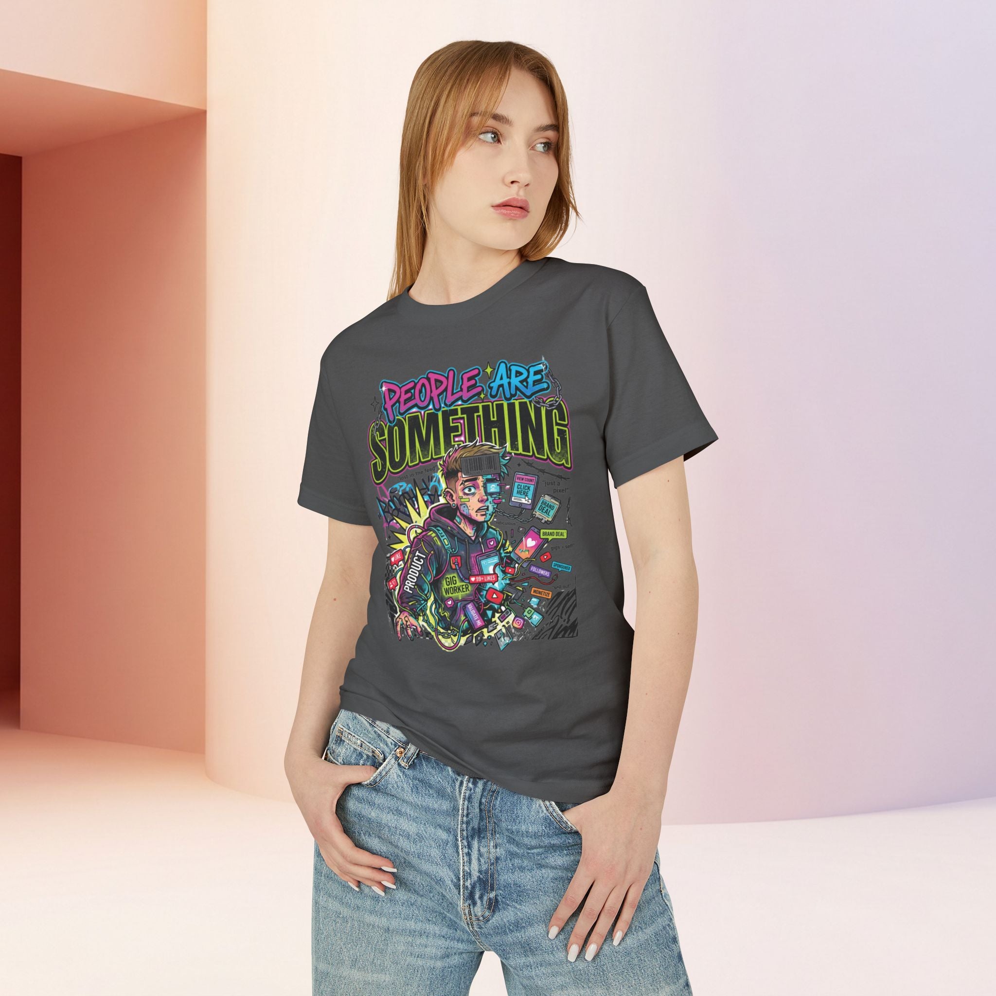 People Are Something | Unisex Retro Cyber Pop Art Graphic Tee