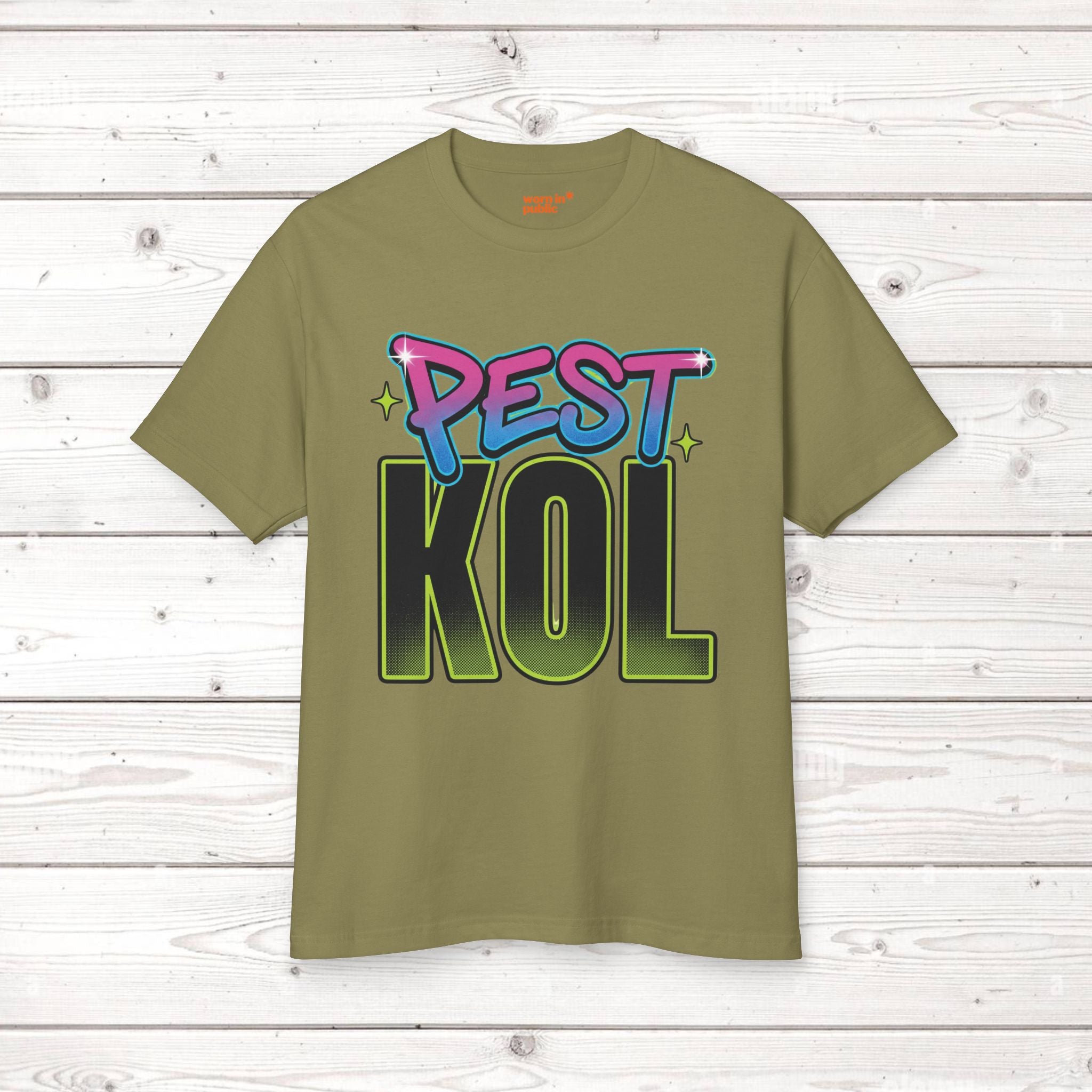 Pest Kol | Retro Unisex Streetwear Graphic Tee with Bold Lettering