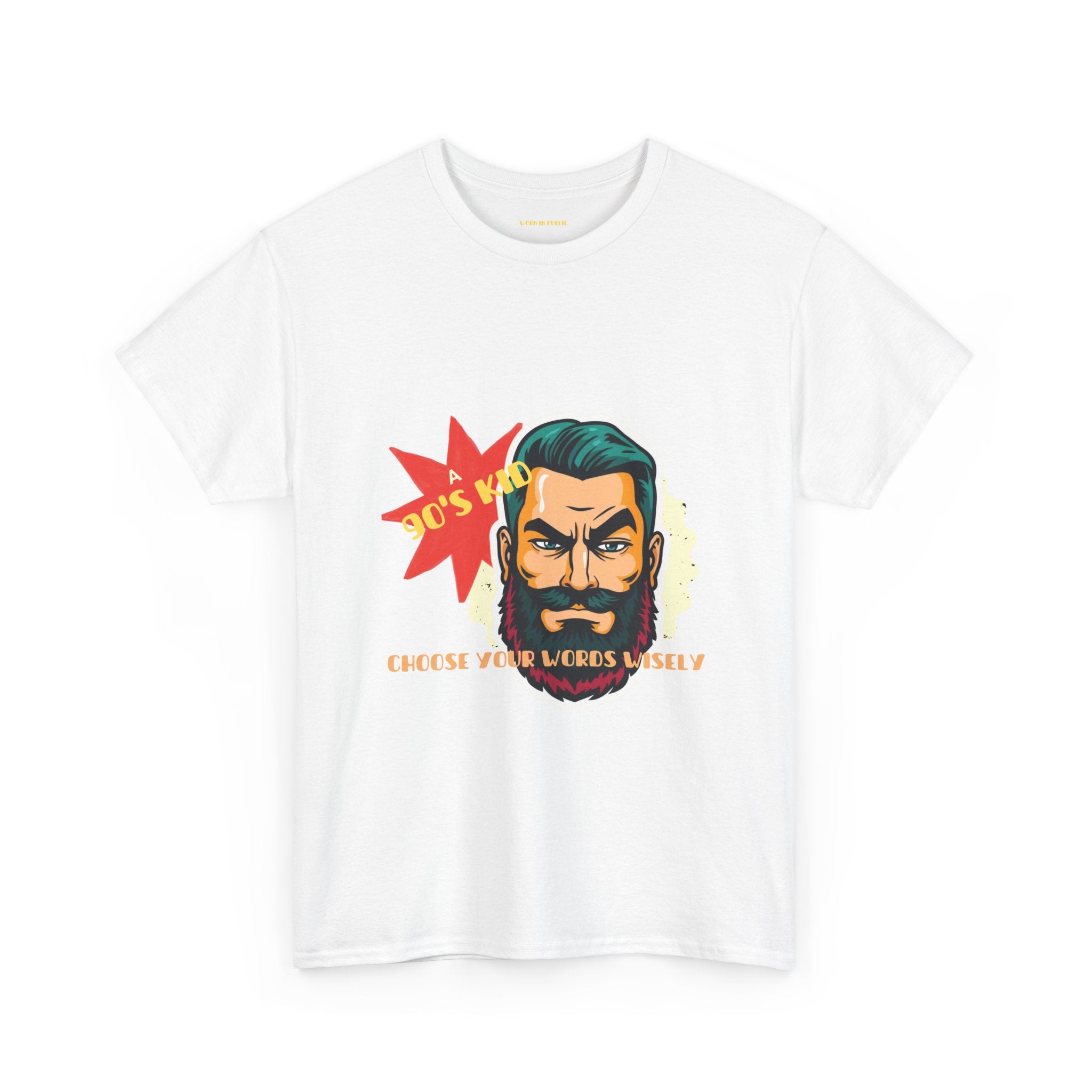 Born in the 90's comes with a beard T-Shirt | Tee for real Men