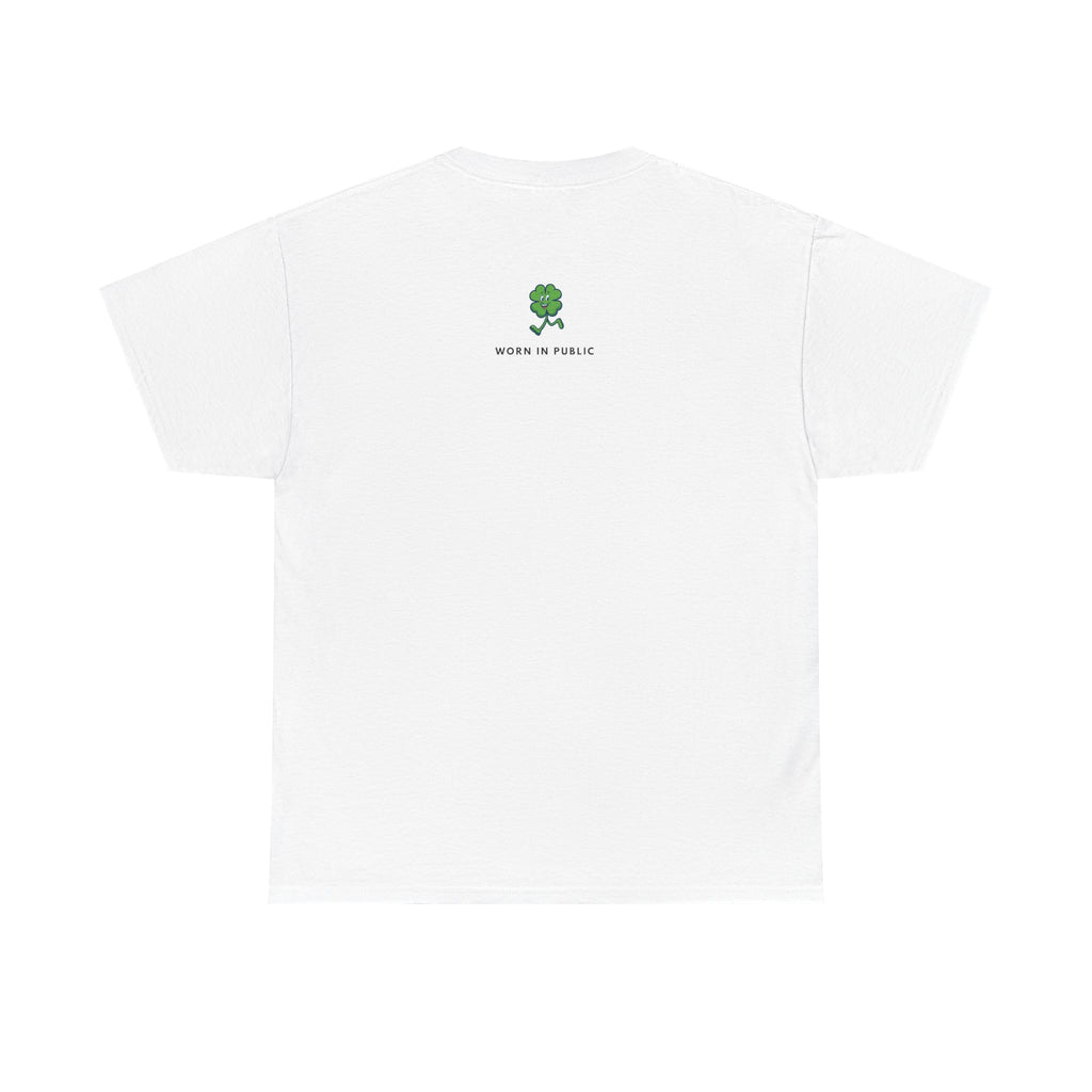 Lucky Buddy Clover T-Shirt | Retro Checker St. Patrick's Day Graphic Tee