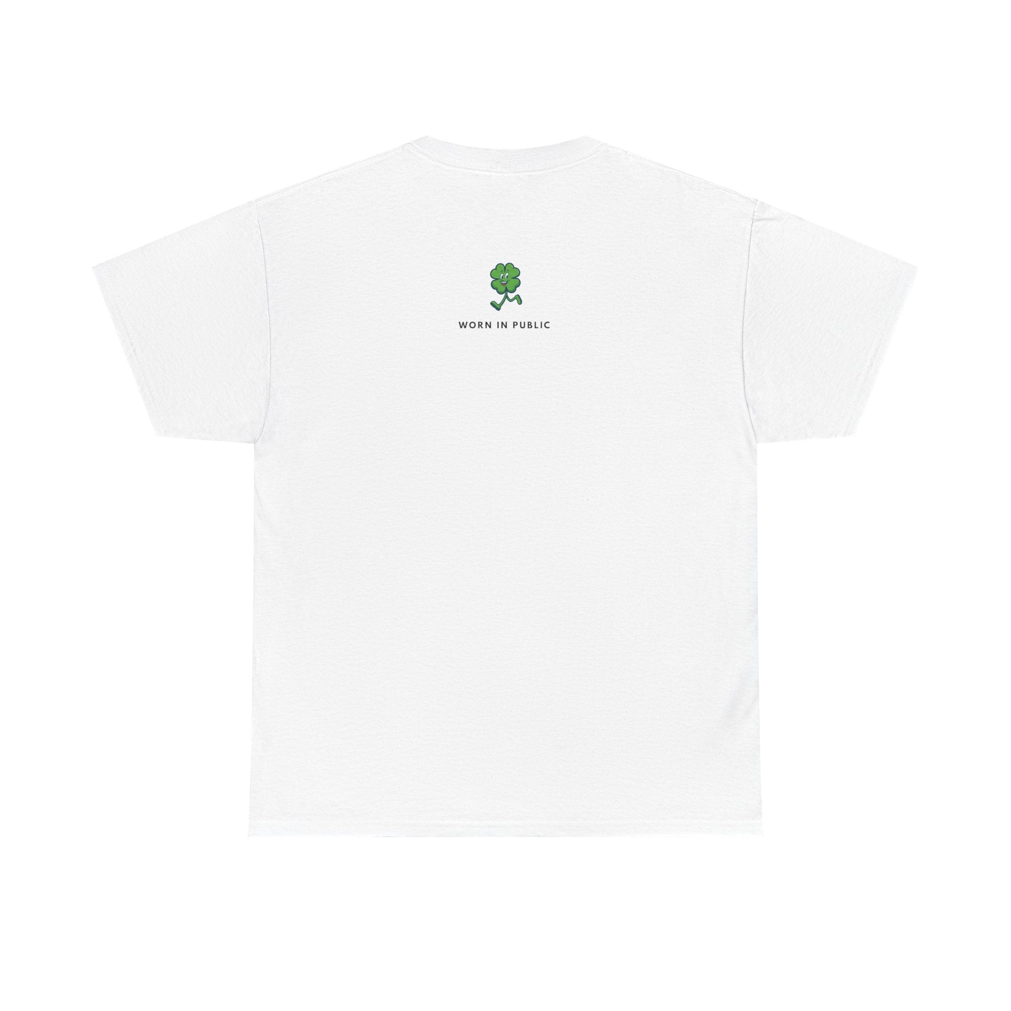Lucky Buddy Clover T-Shirt | Retro Checker St. Patrick's Day Graphic Tee