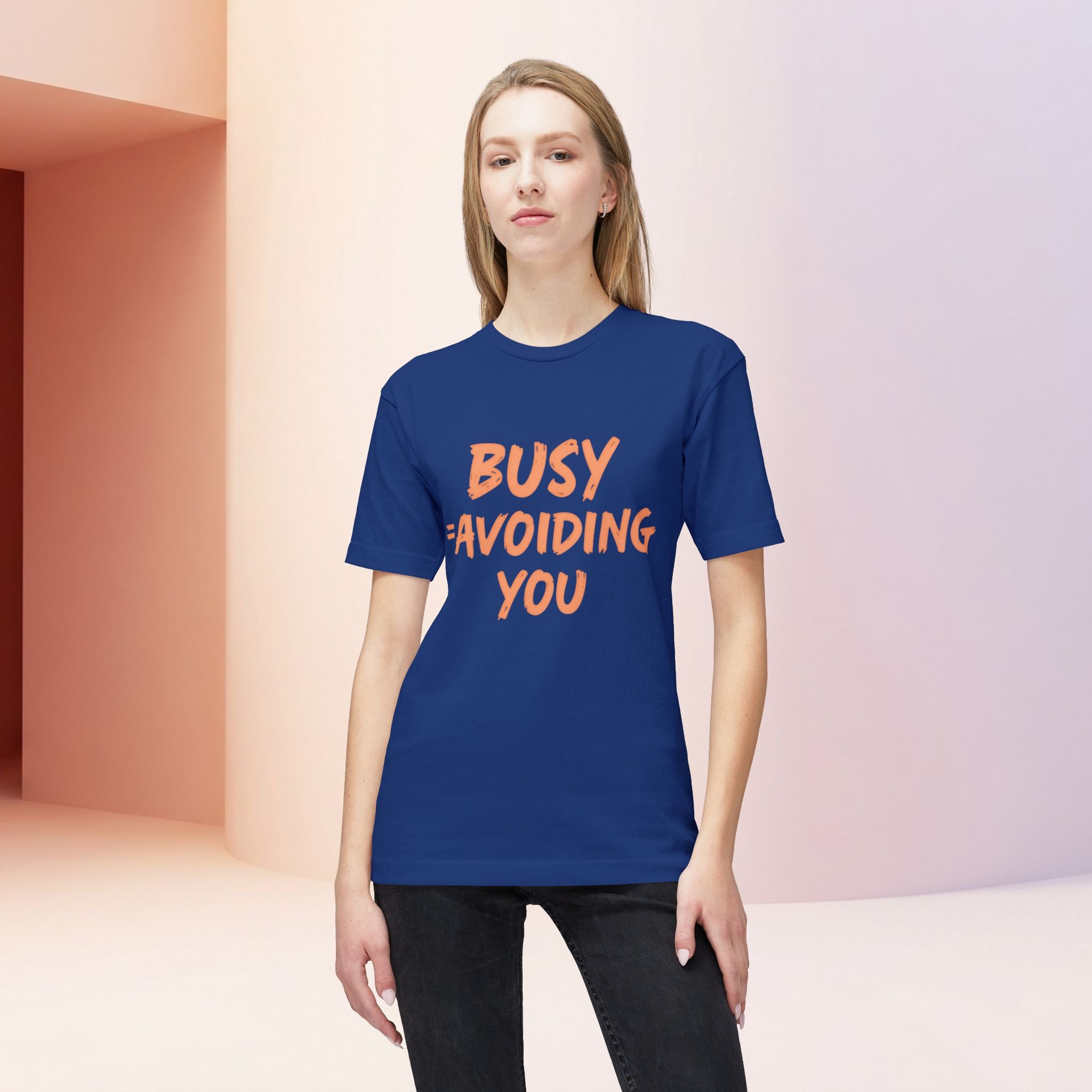 Busy = Avoiding You | Funny Introvert Unisex Graphic Tee MADE IN USA