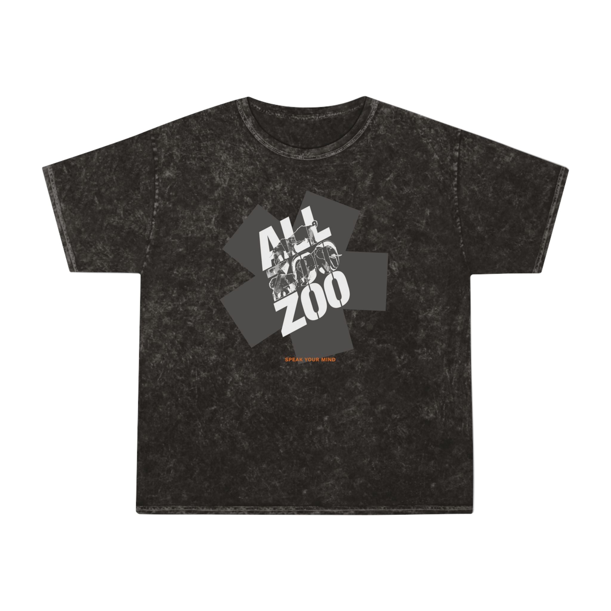 All Zoo Graphic Premium Mineral Washed T-Shirt | Vintage Washed T-Shirt mit Tiermotiv