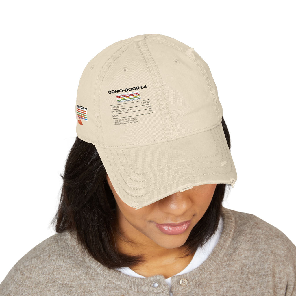Distressed Embroidered Dad Hat | Vintage COMO-DOOR Cap