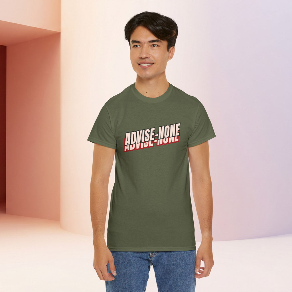 Advise None | Retro Slanted Unisex Graphic Tee