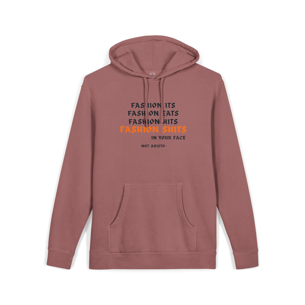 Fashion SHITS Hoodie | Minimal 'Crate' Graphic Pullover in Vintage Wash