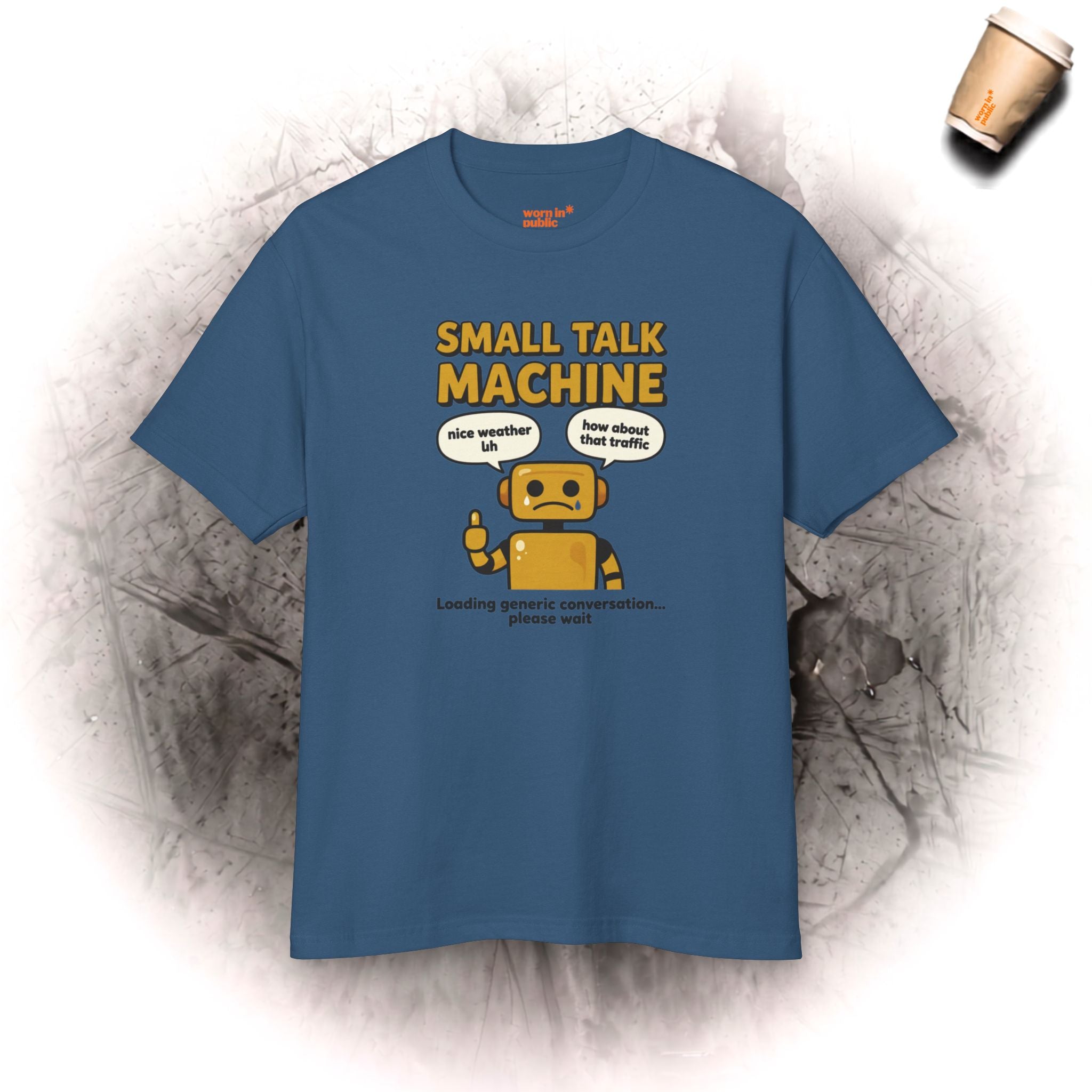 Small Talk Machine Unisex T-Shirt | Lustiges Introvertierten-Geschenk Grafik-T-Shirt