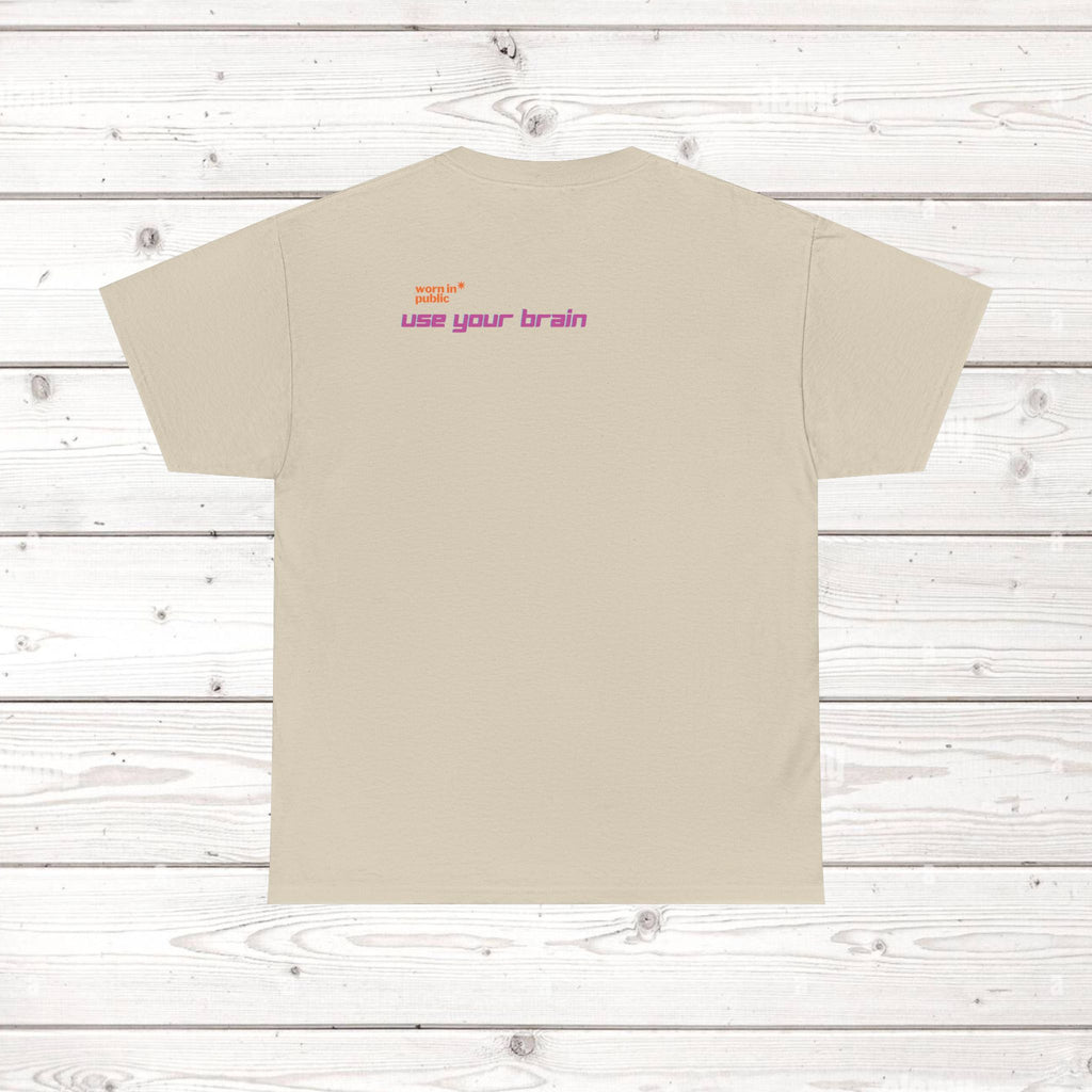Brain User or Abuser GEN Z Unisex Tee — Retro Cyberpunk "Use Your Brain" Graphic T-Shirt
