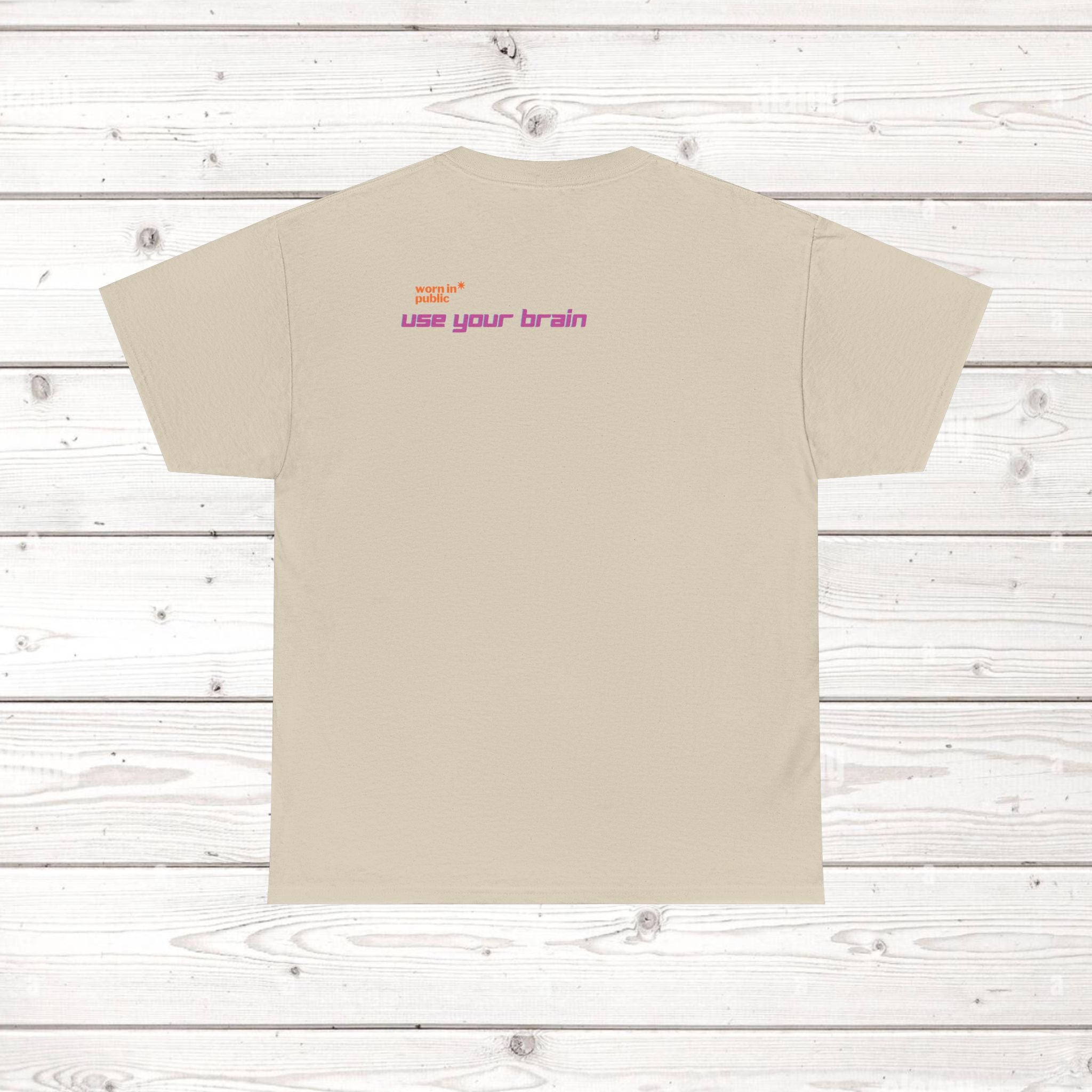 Brain User or Abuser GEN Z Unisex Tee — Retro Cyberpunk "Use Your Brain" Graphic T-Shirt