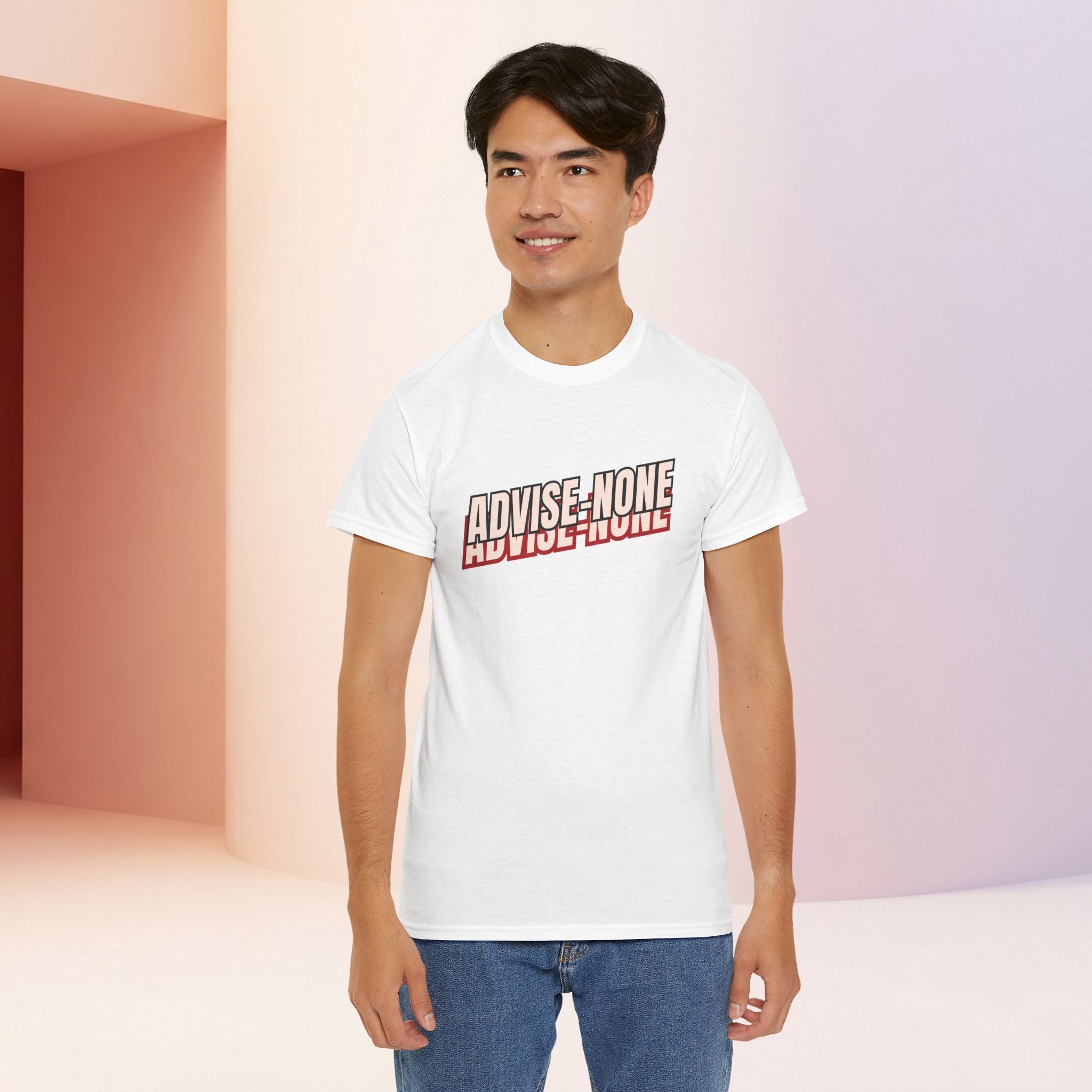 Advise None | Retro Slanted Unisex Graphic Tee