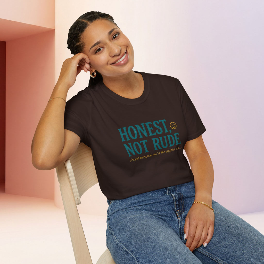 Honest Not Rude | Funny Sarcastic Unisex Graphic Tee for Real Talk