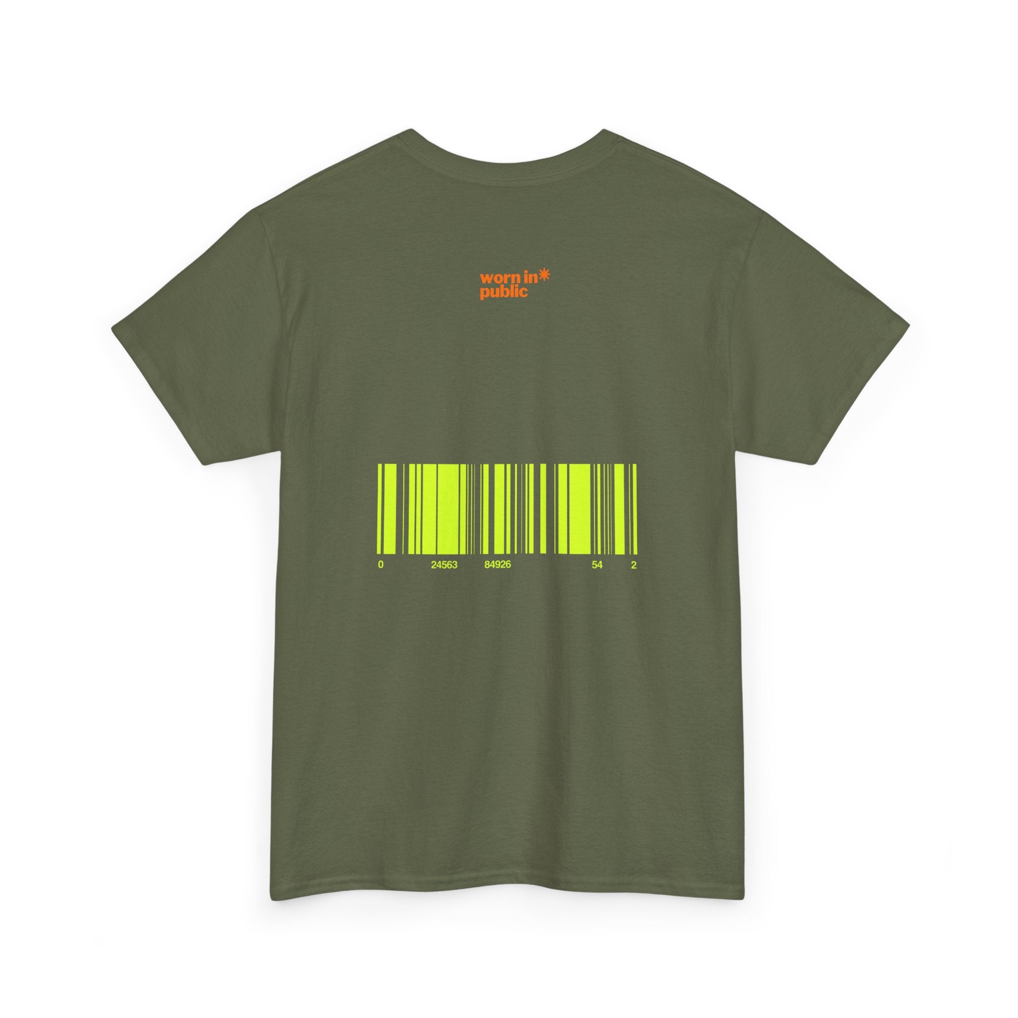 Luxuries of Life Neon Abstract Wave T-Shirt | Barcode Graphic Tee