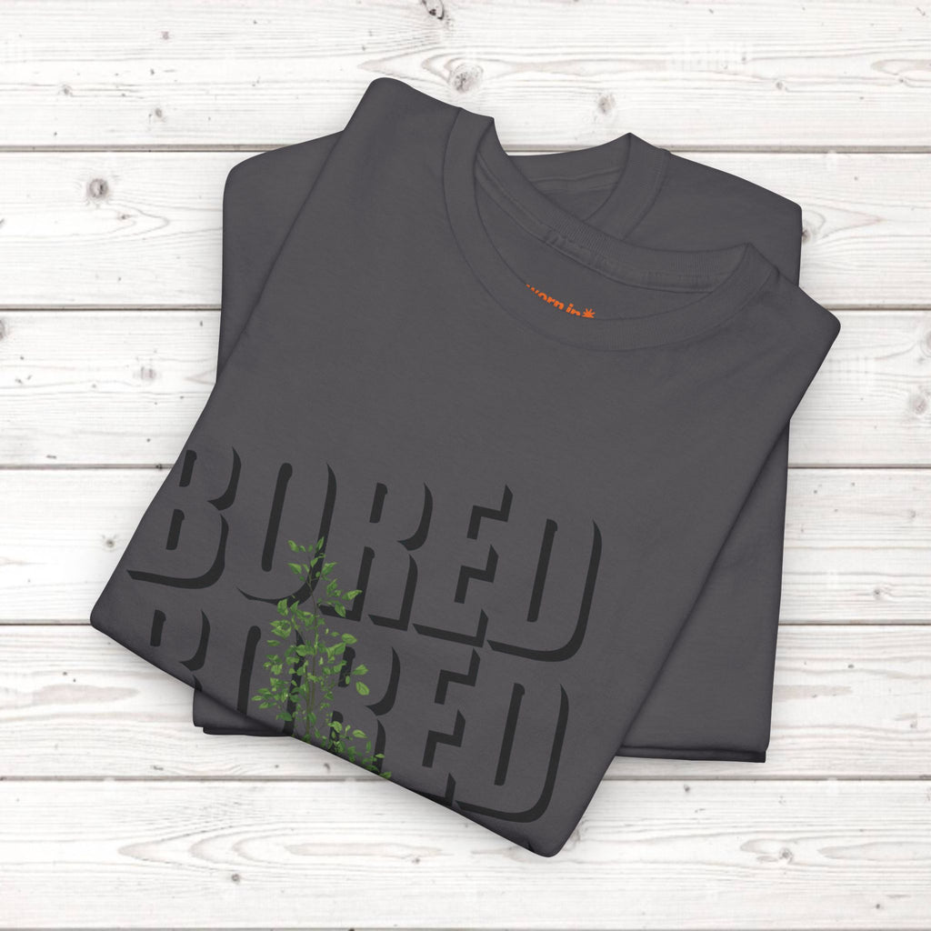 Unisex Botanical Tee — "Feel Free to Be Bored" Graphic T-Shirt
