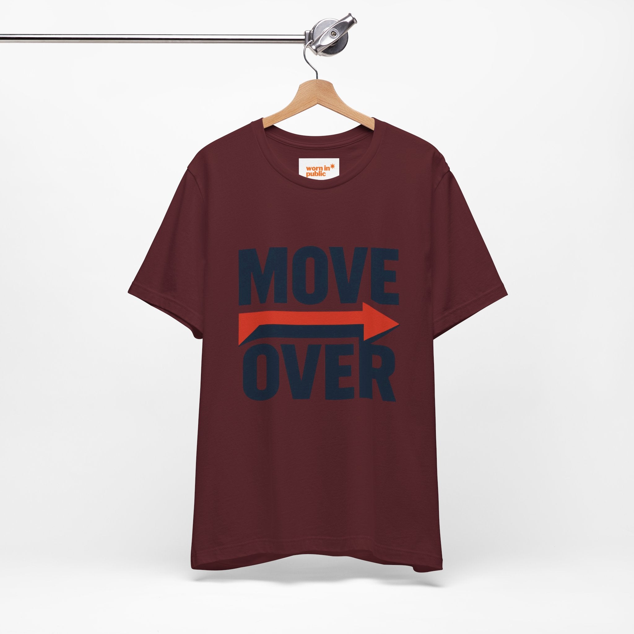 Move Over T-Shirt | "Stand Behind!" Funny Graphic Short Sleeve Tee