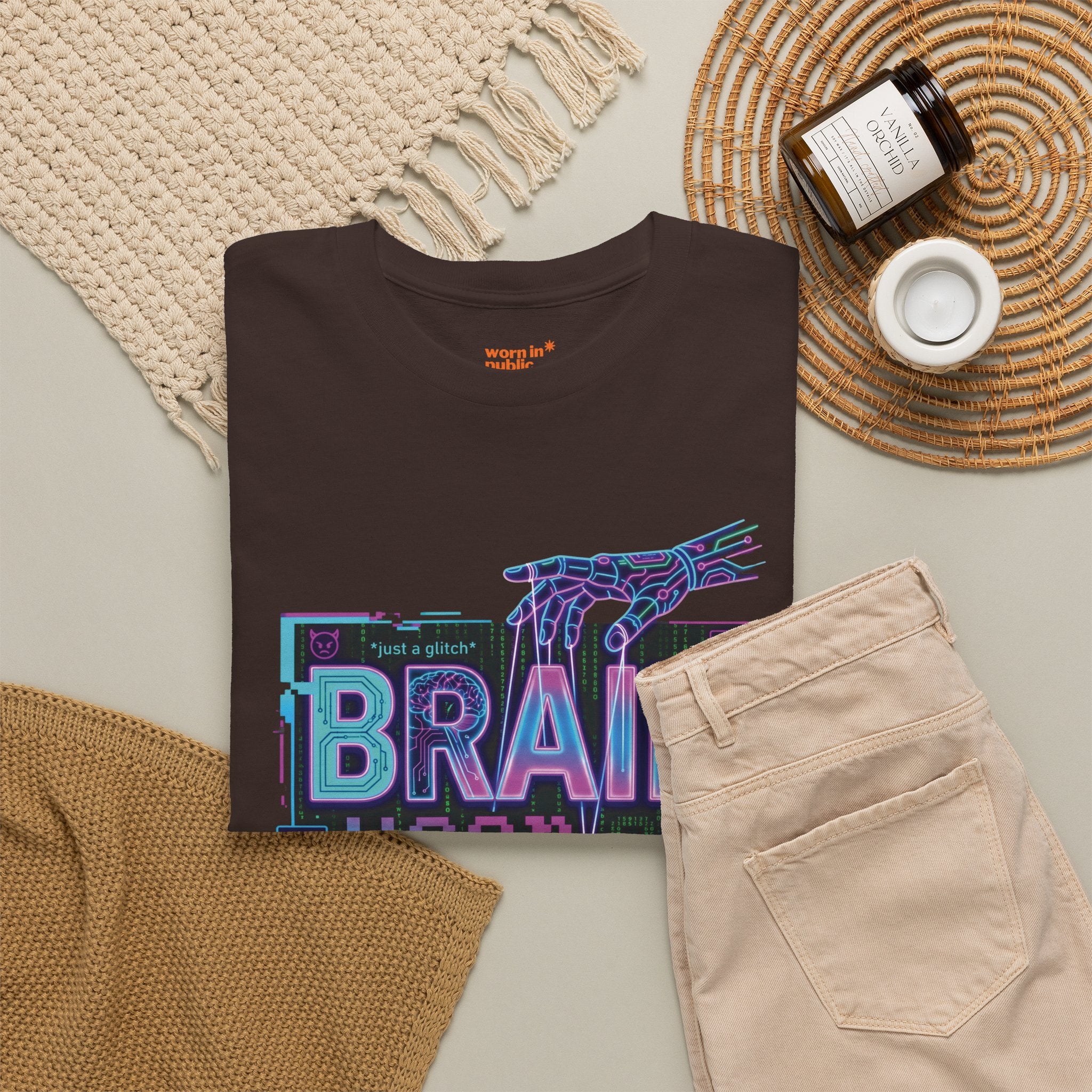 Brain User or Abuser GEN Z Unisex Tee — Retro Cyberpunk "Use Your Brain" Graphic T-Shirt