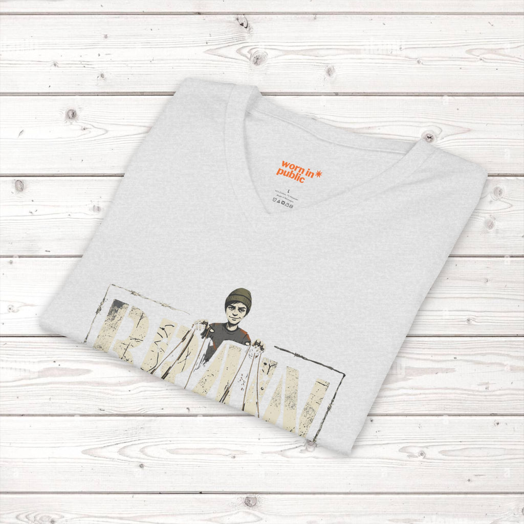 Brain User or Abuser Mens V-Neck Tee — Choose to See Graphic Awareness Shirt
