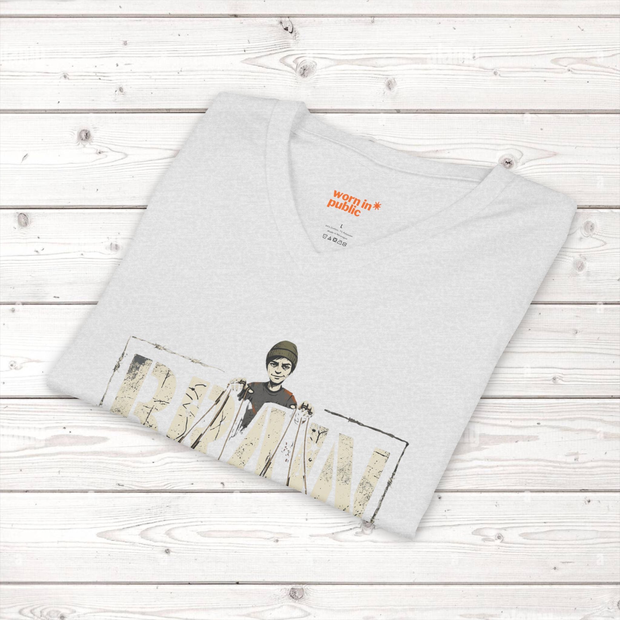 Brain User or Abuser Mens V-Neck Tee — Choose to See Graphic Awareness Shirt
