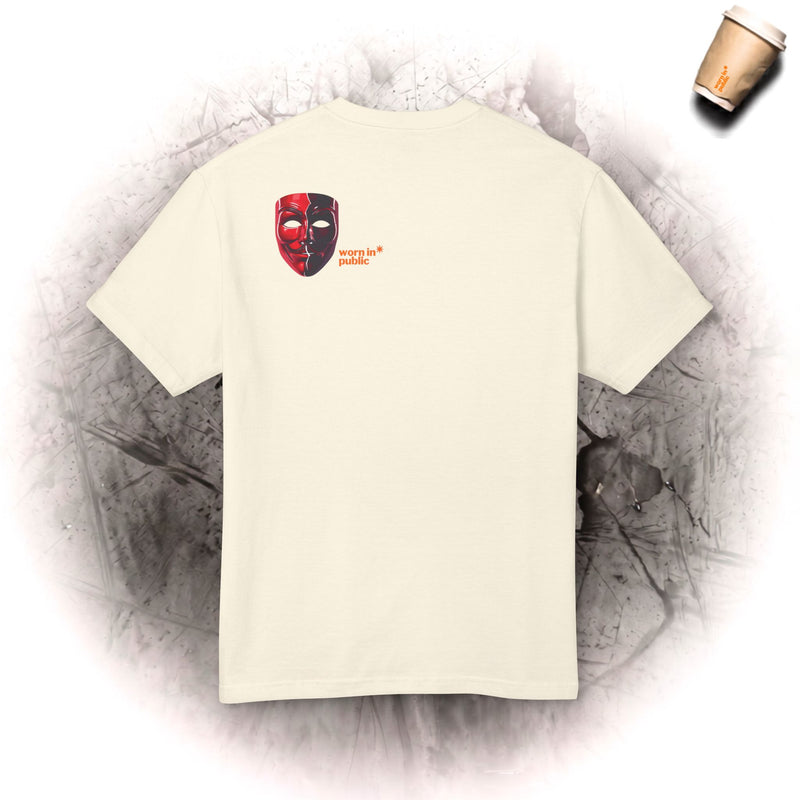 HYPOCRISY IS ENEMY | Red Mask Statement Tee