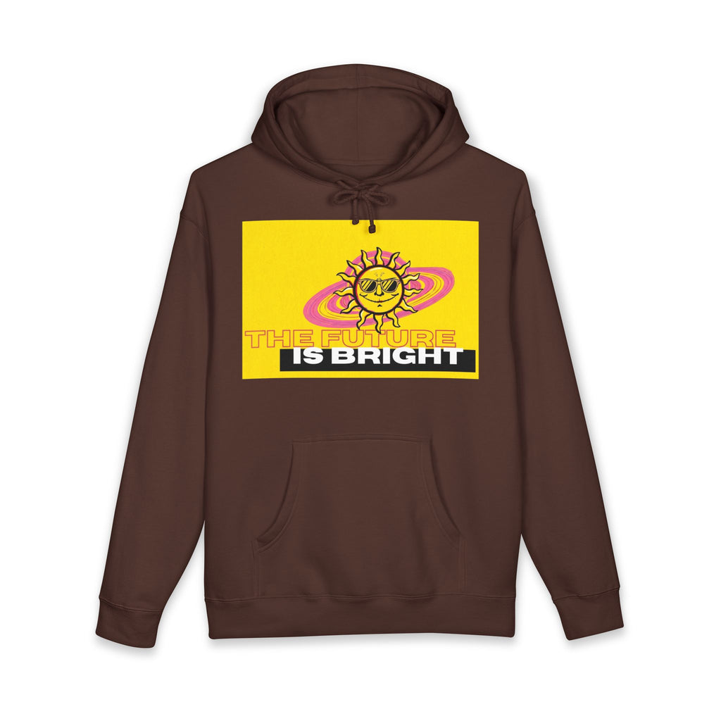 The Future Is Bright Hoodie | Retro Sun Graphic Pullover Sweatshirt
