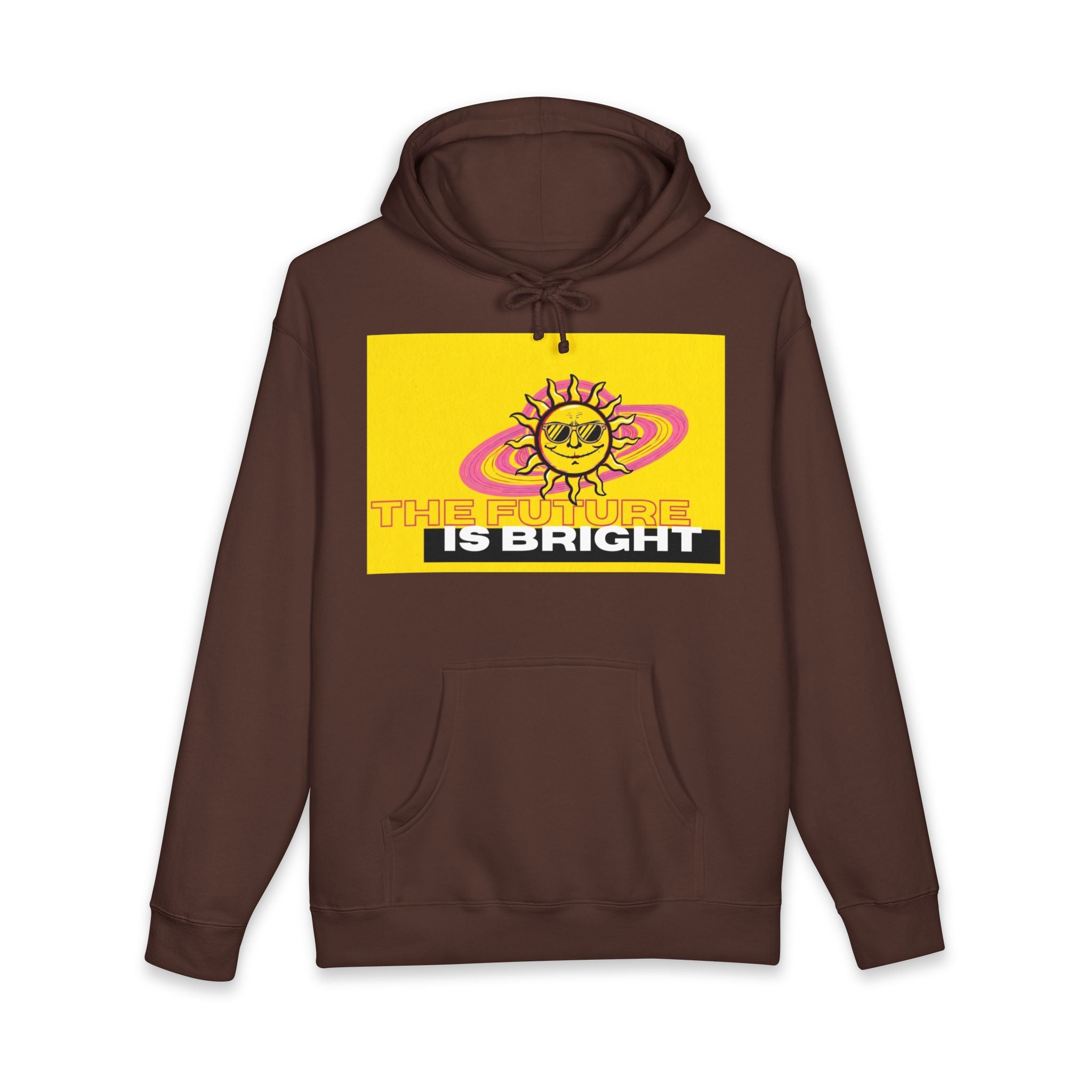 The Future Is Bright Hoodie | Retro Sun Graphic Pullover Sweatshirt