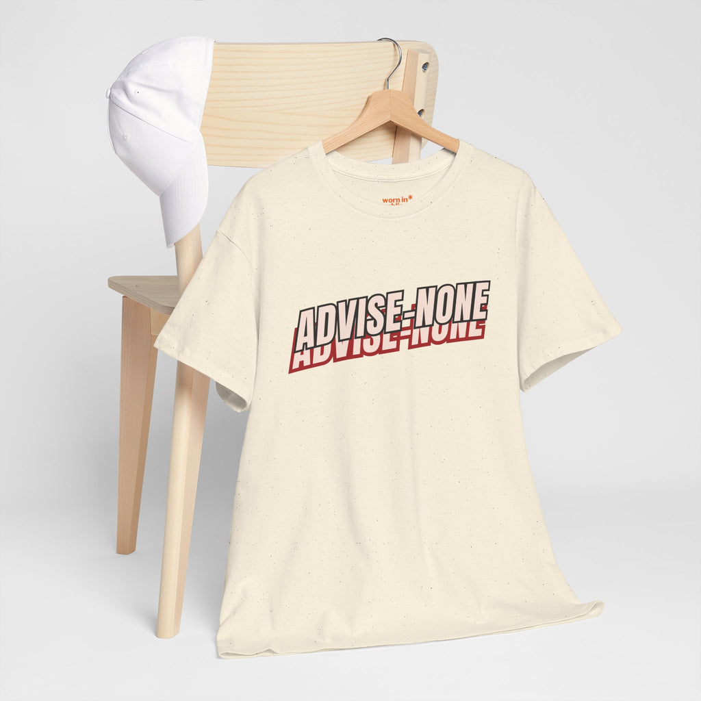 Advise None | Retro Slanted Unisex Graphic Tee