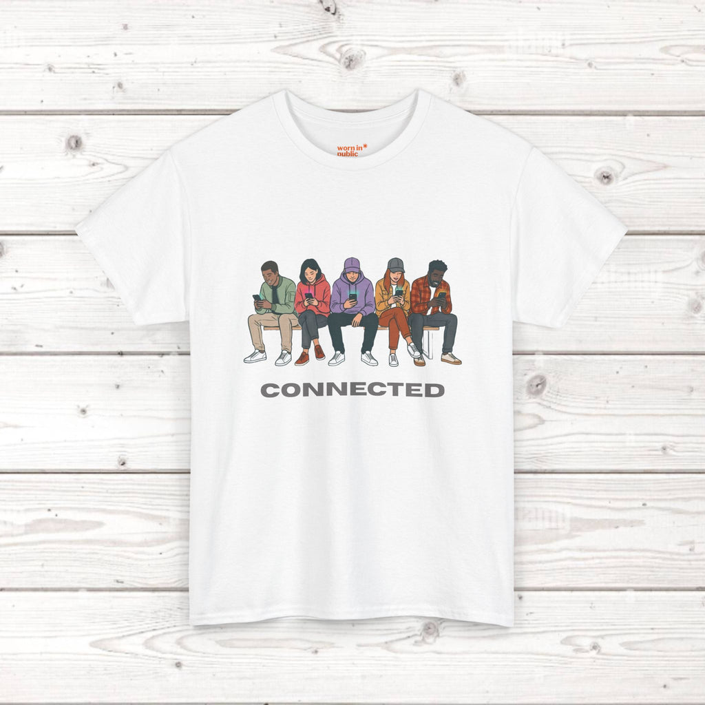 Connected Friends Graphic Tee – Casual Unisex Crewneck Shirt