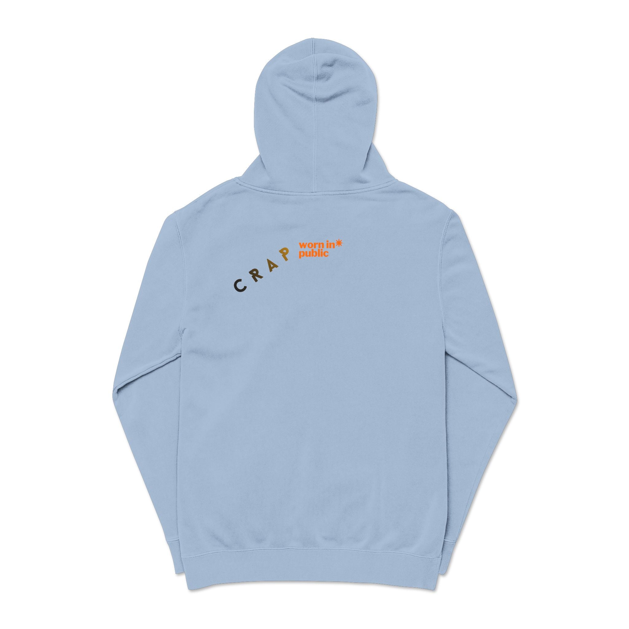 Fashion SHITS Hoodie | Minimal 'Crate' Graphic Pullover in Vintage Wash