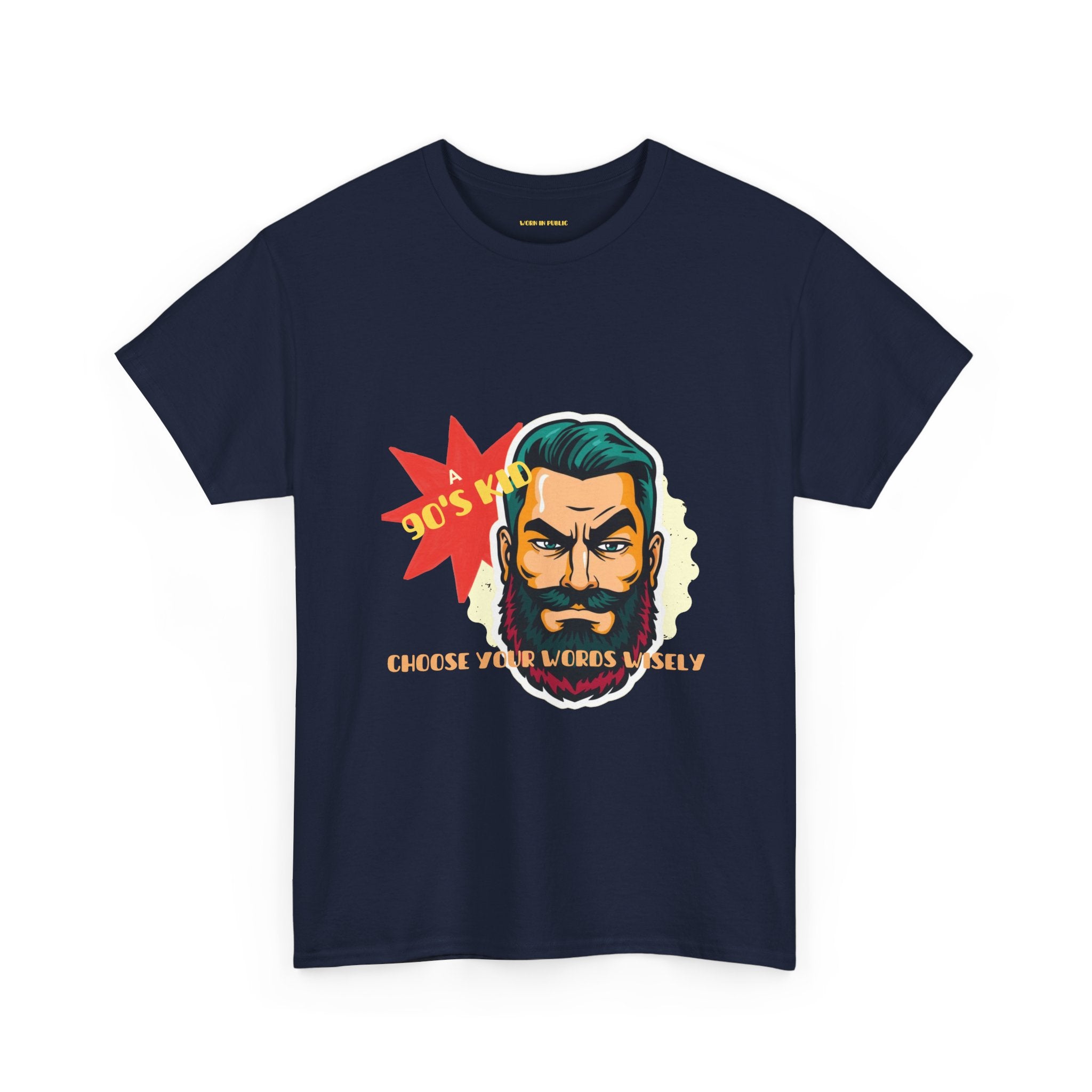 Born in the 90's comes with a beard T-Shirt | Tee for real Men