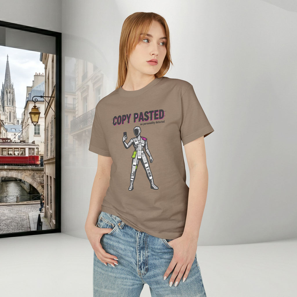 Copy Pasted Unisex Tee | Sarcastic Anti-Trend Graphic T-Shirt