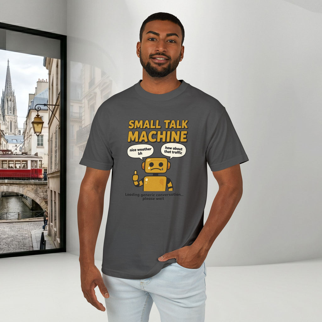 Small Talk Machine Unisex T-Shirt | Funny Introvert Gift Graphic Tee
