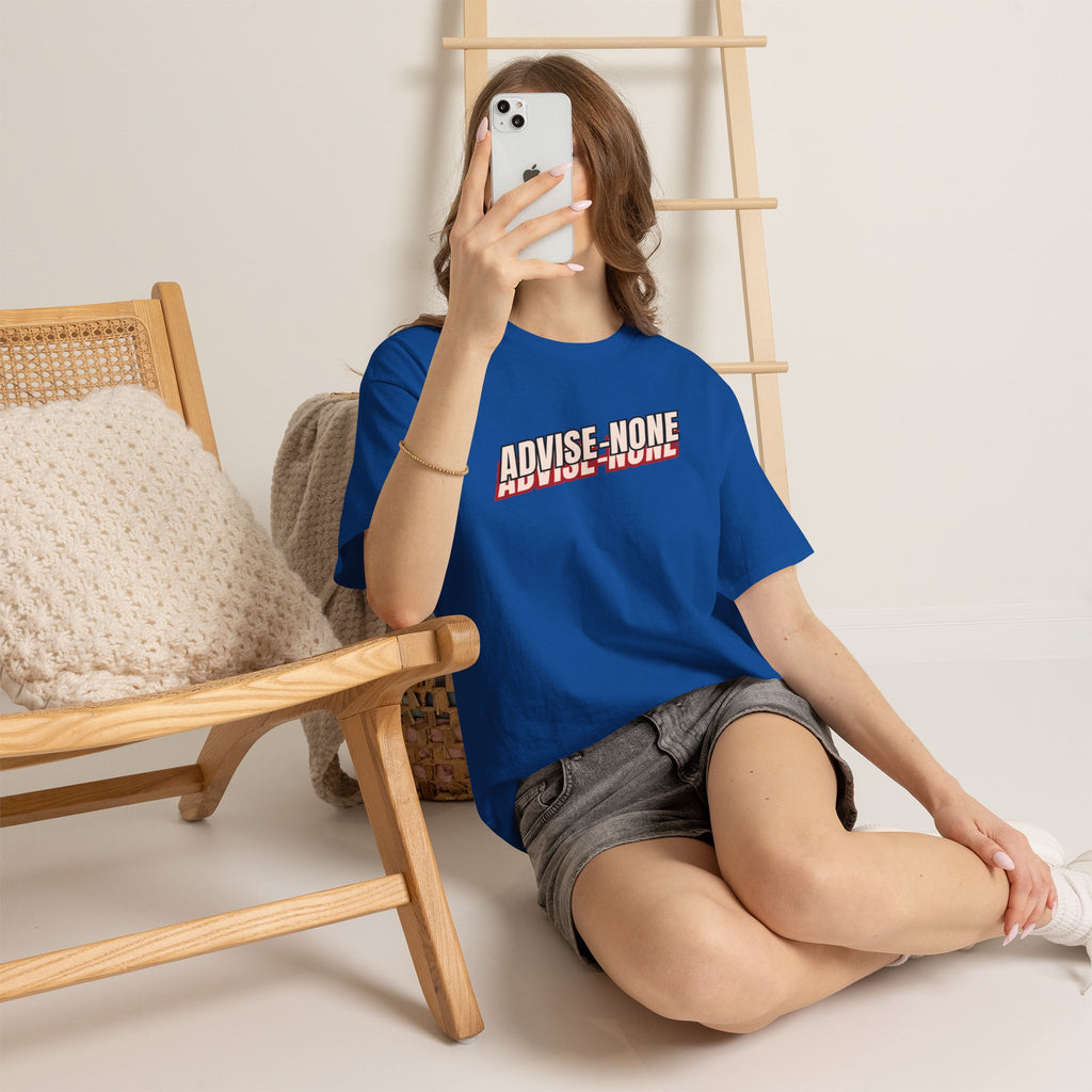 Advise None | Retro Slanted Unisex Graphic Tee